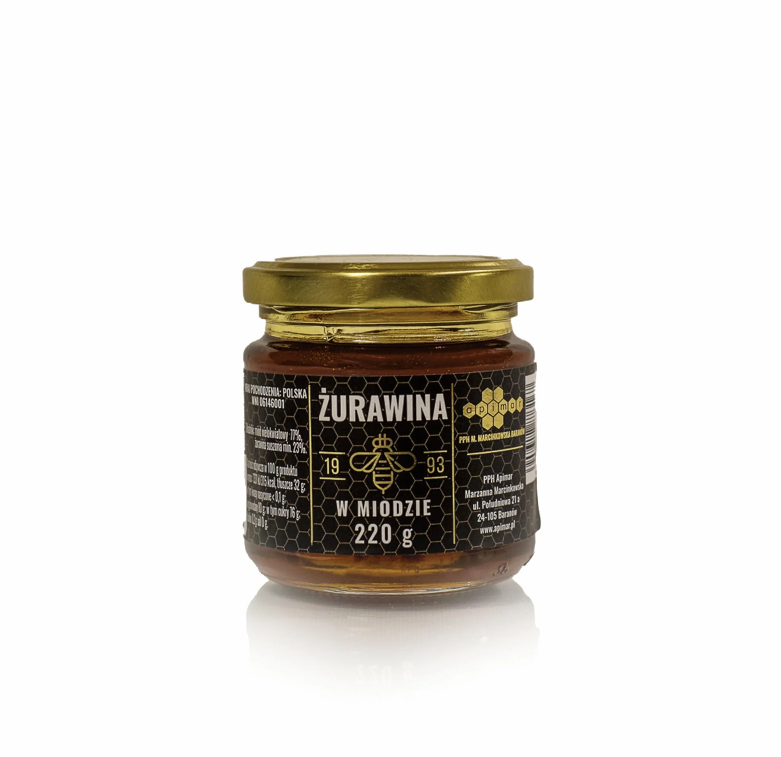 Kosz prezentowy ELEGANCKI BOX kawa wiśniowa, konfitura, pierniki whisky