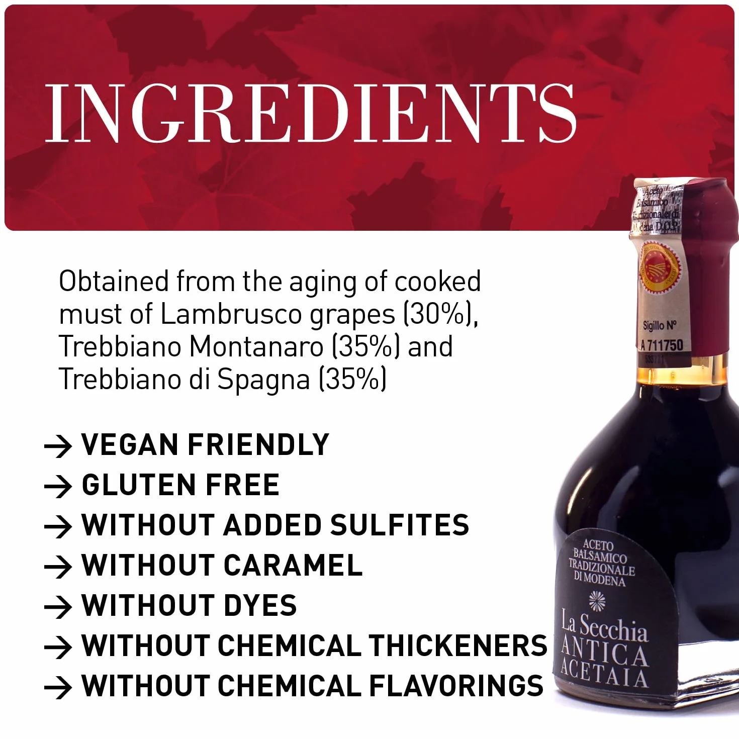 La Secchia ocet balsamiczny z Modeny D.O.P. Affinato 12 lat 100 ml