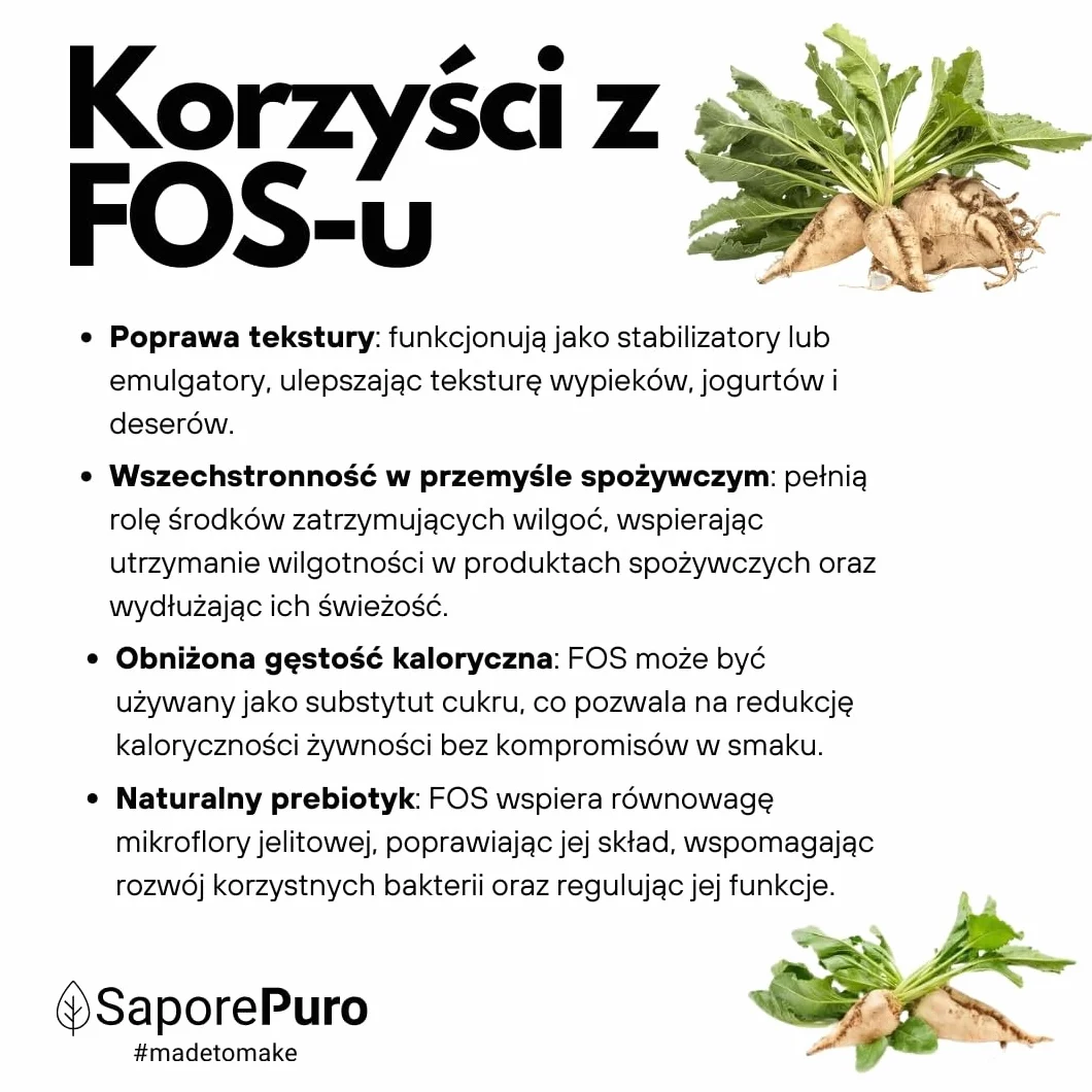 SaporePuro FOS Frukto-Oligosacharydy w proszku 250 g