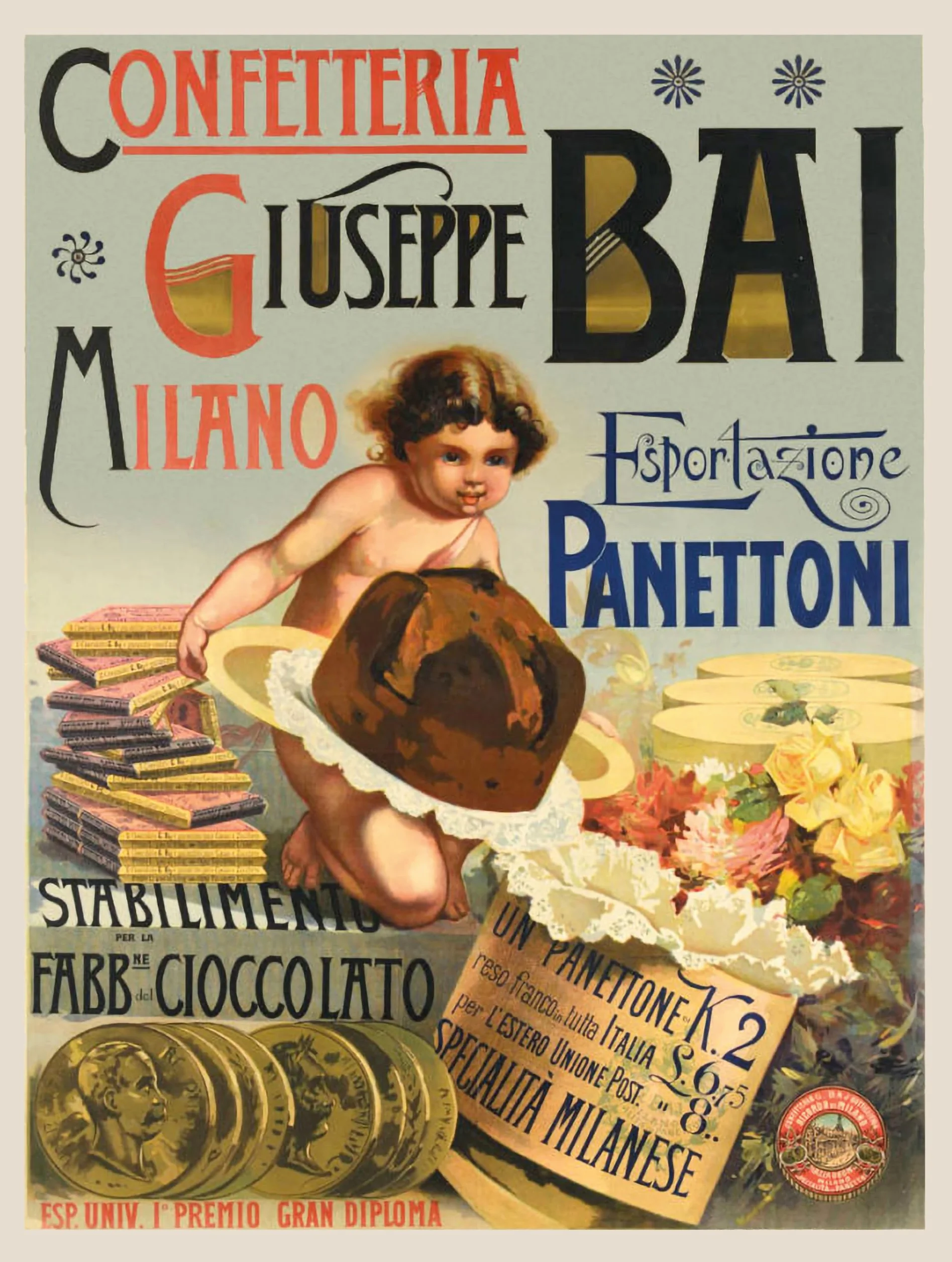 Antique Panettone Mediolan 1 kg Tradycyjny przepis z książeczką historyczną