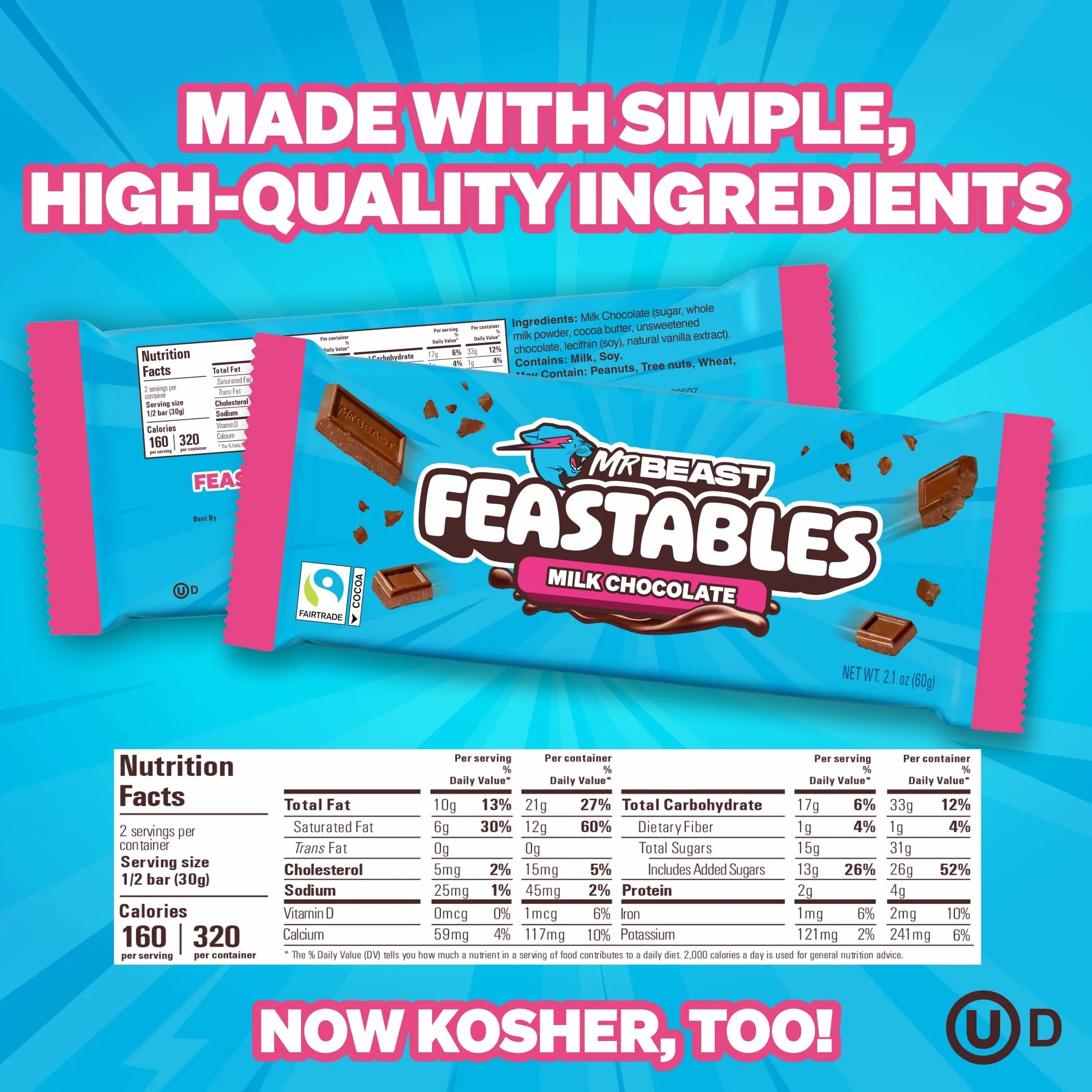 Feastables MrBeast tabliczka czekolady mleczna