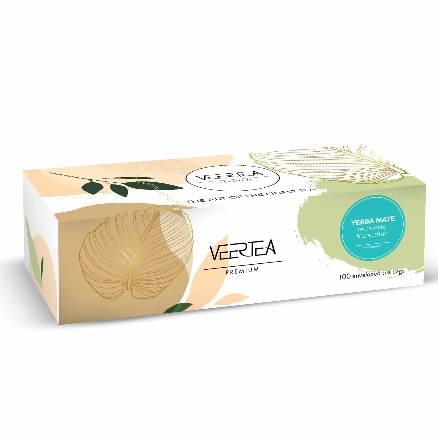 Veertea - Zestaw herbat - Yerba Mate - 100 Torebek, Pojedynczo Zapakowanych w Kopertki - Starannie Wyselekcjonowane - Duże Opakowanie, Zestaw Prezentowy dla Miłośników Herbaty