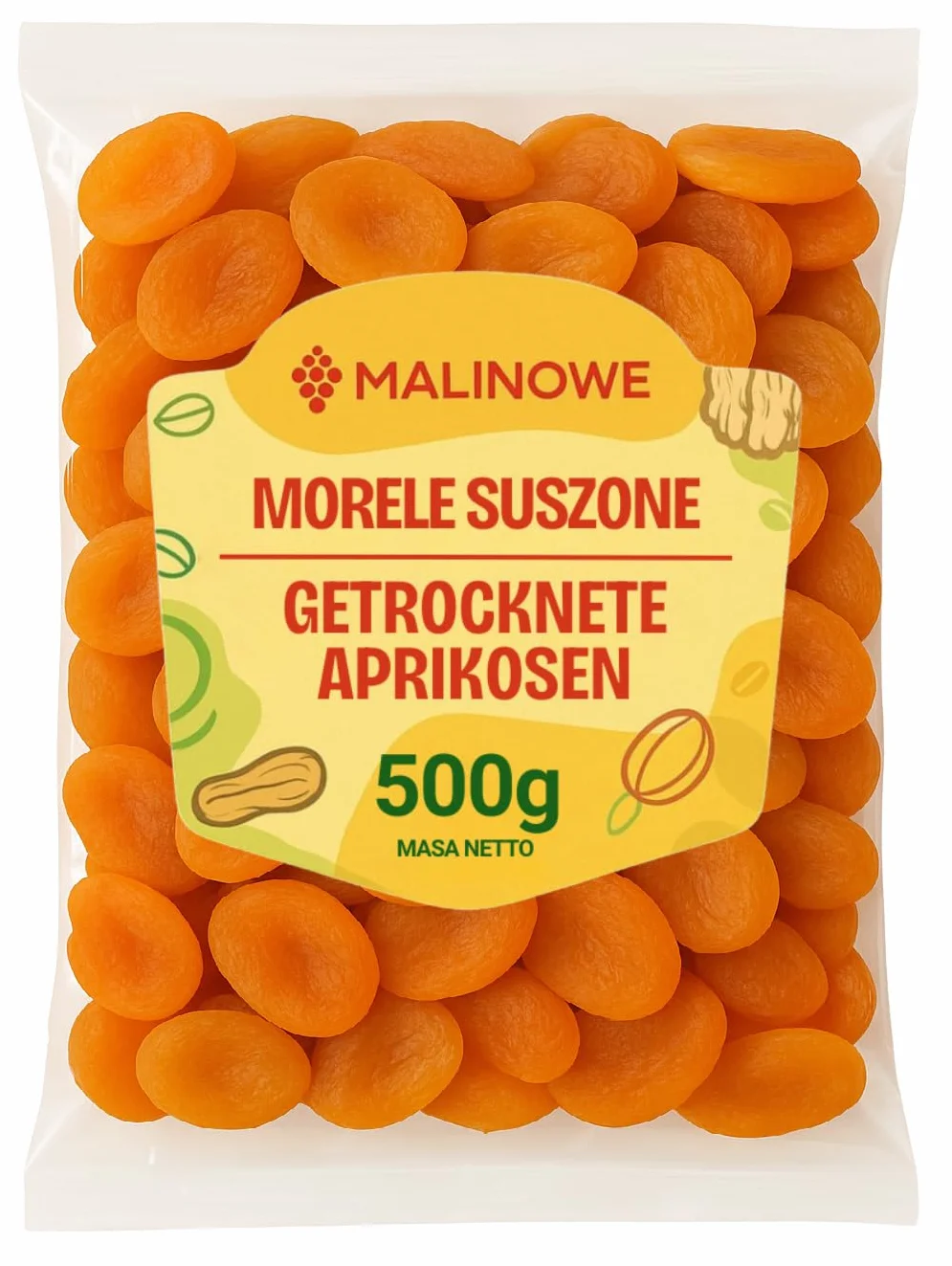 Malinowe MORELE SUSZONE 500g Bez Pestek Wysoka Jakość