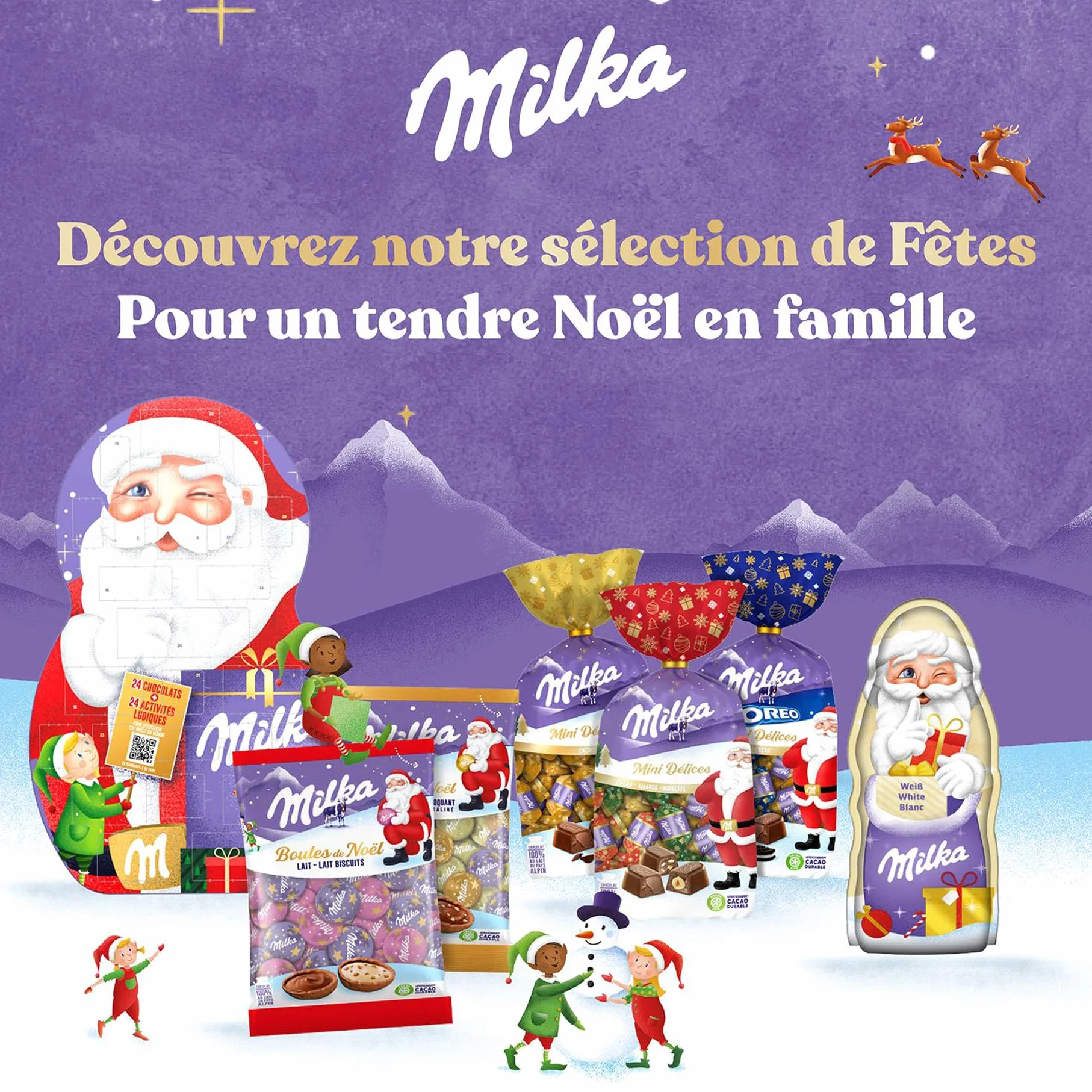Milka Magic Mix Kalendarz adwentowy Czekoladki 147 g
