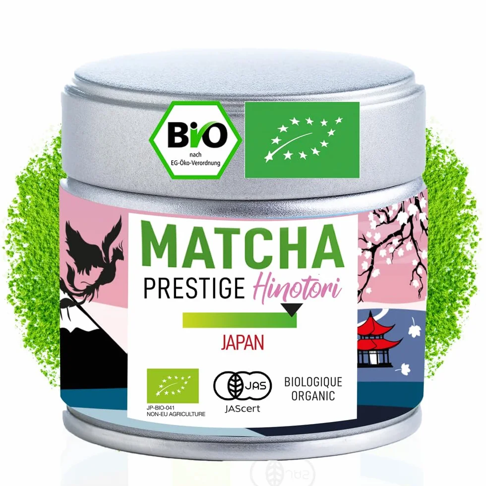 ORIGEENS BIO MATCHA Herbata CEREMONIAL PRESTIGE HINOTORI - Organiczna japońska herbata - metalowe pudełko 30 g