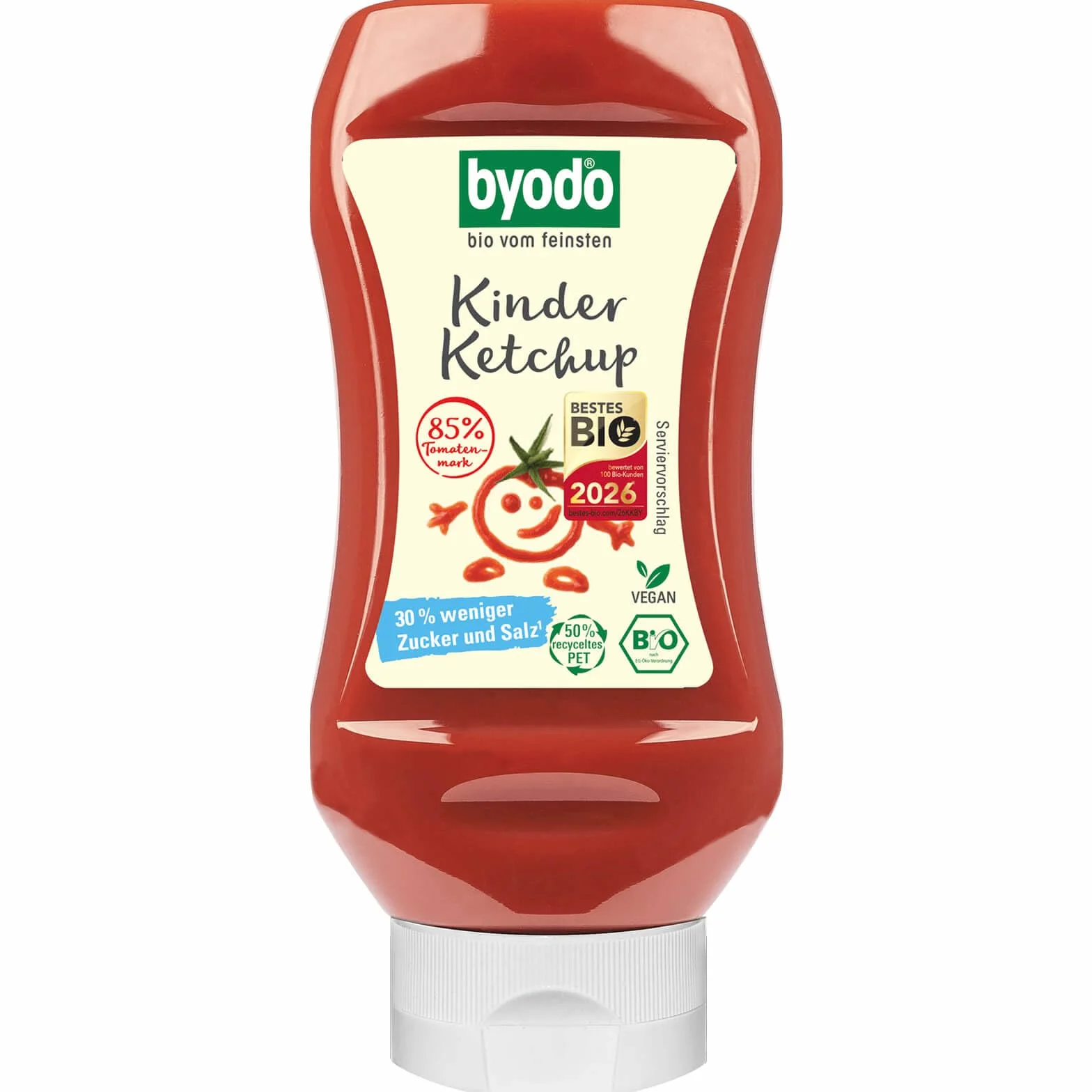 Ketchup dla dzieci BIO 300 ml Byodo