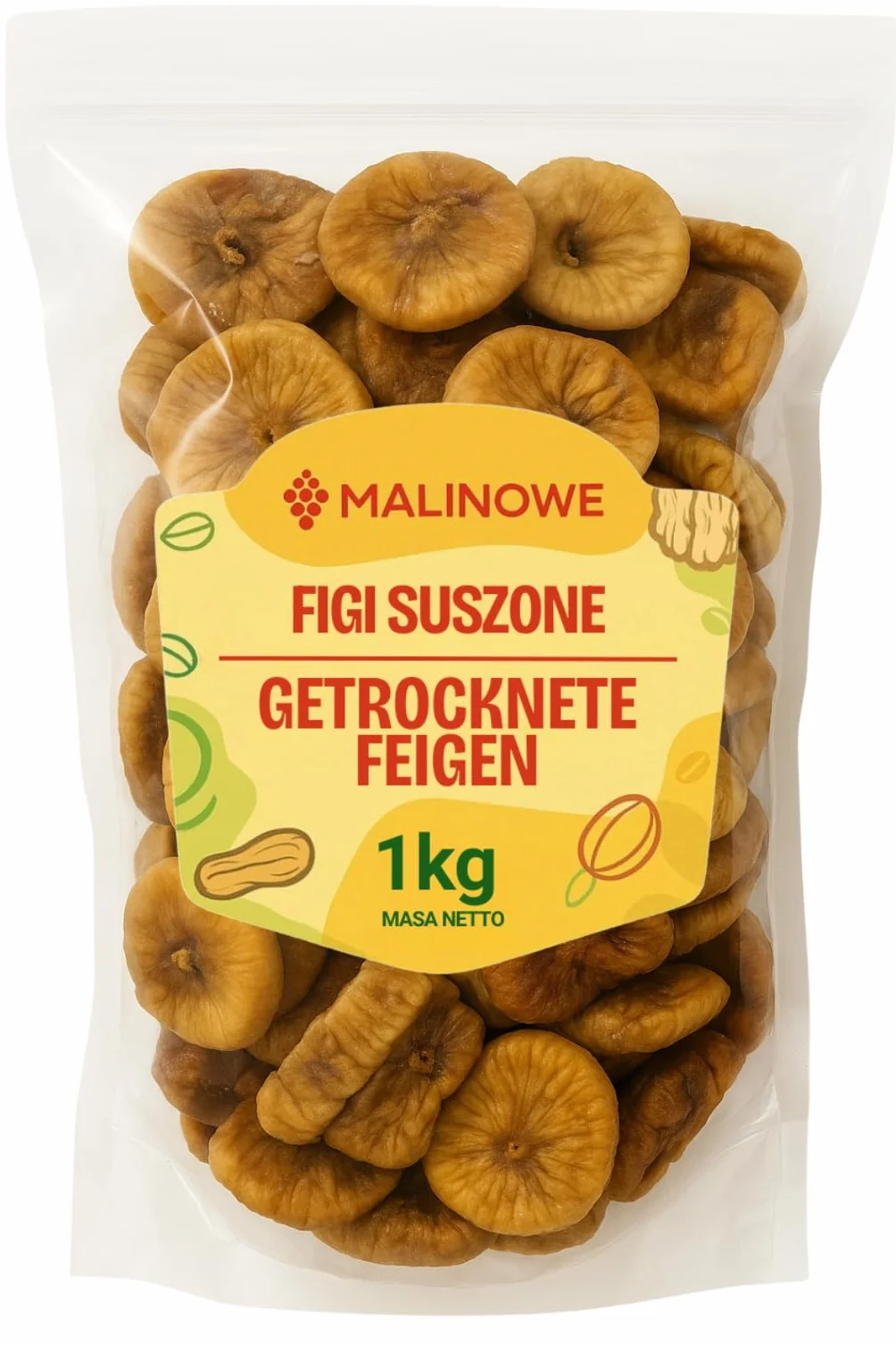 Malinowe FIGI SUSZONE 1kg Figa Suszona Doskonałe Jakość Premium