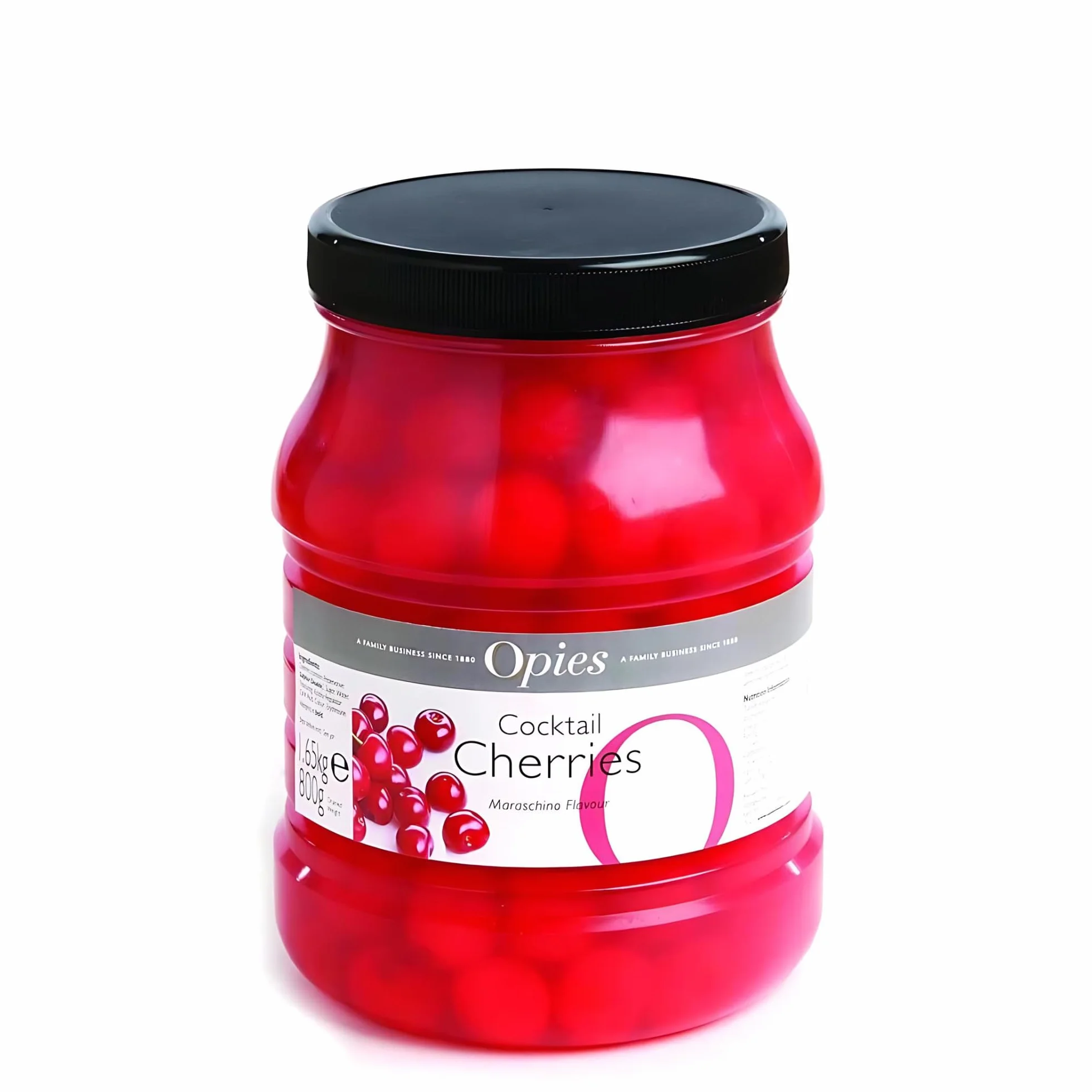 Opies Czerwone wiśnie koktajlowe Marachino 1,65 kg - etui 2 słoiki - wiśnie Marachino na koktajle