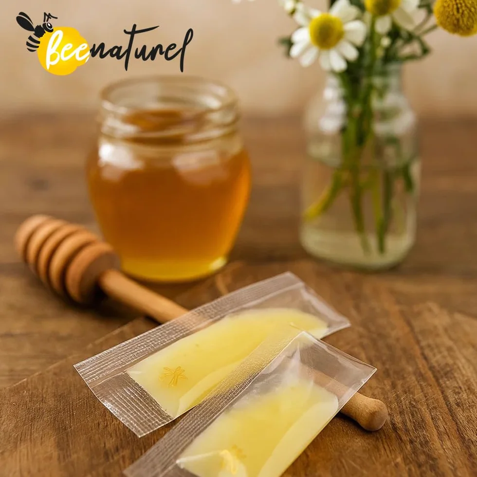 Organiczne mleczko pszczele 120 kapsułek 1g | Program zimowy 4 miesiące | Odporność dorosłych dzieci | 100% naturalny
