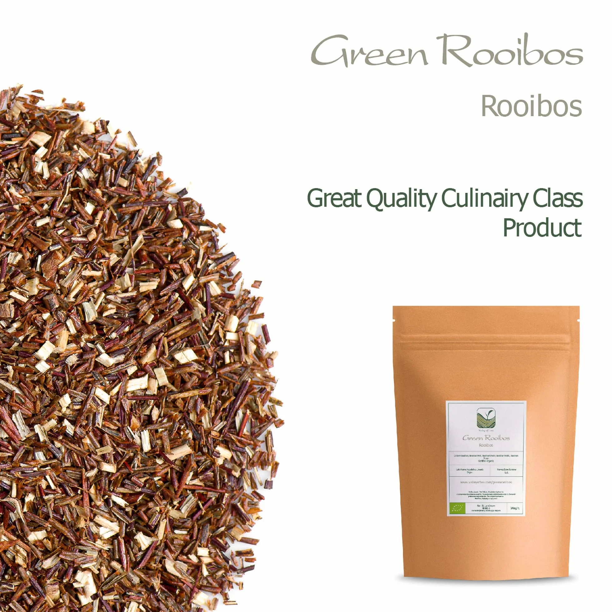 Green Rooibos Loose Tea - Direct From South Africa -