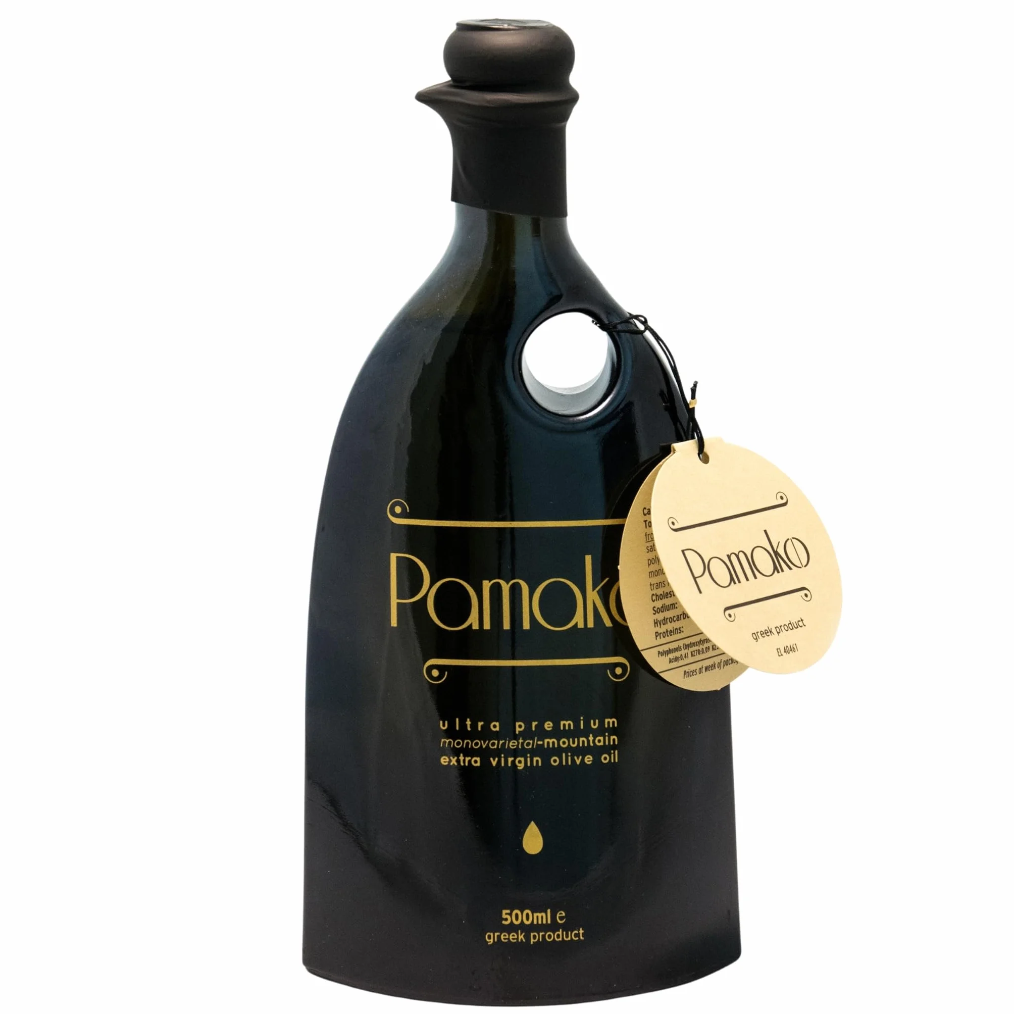 Pamako Monovarietal Tsounati 500ml BIO Oliwa z Oliwek Extra Virgin Wysokopolifenolowa 2081 mg/kg Tłoczona na Zimno Kreta Grecja
