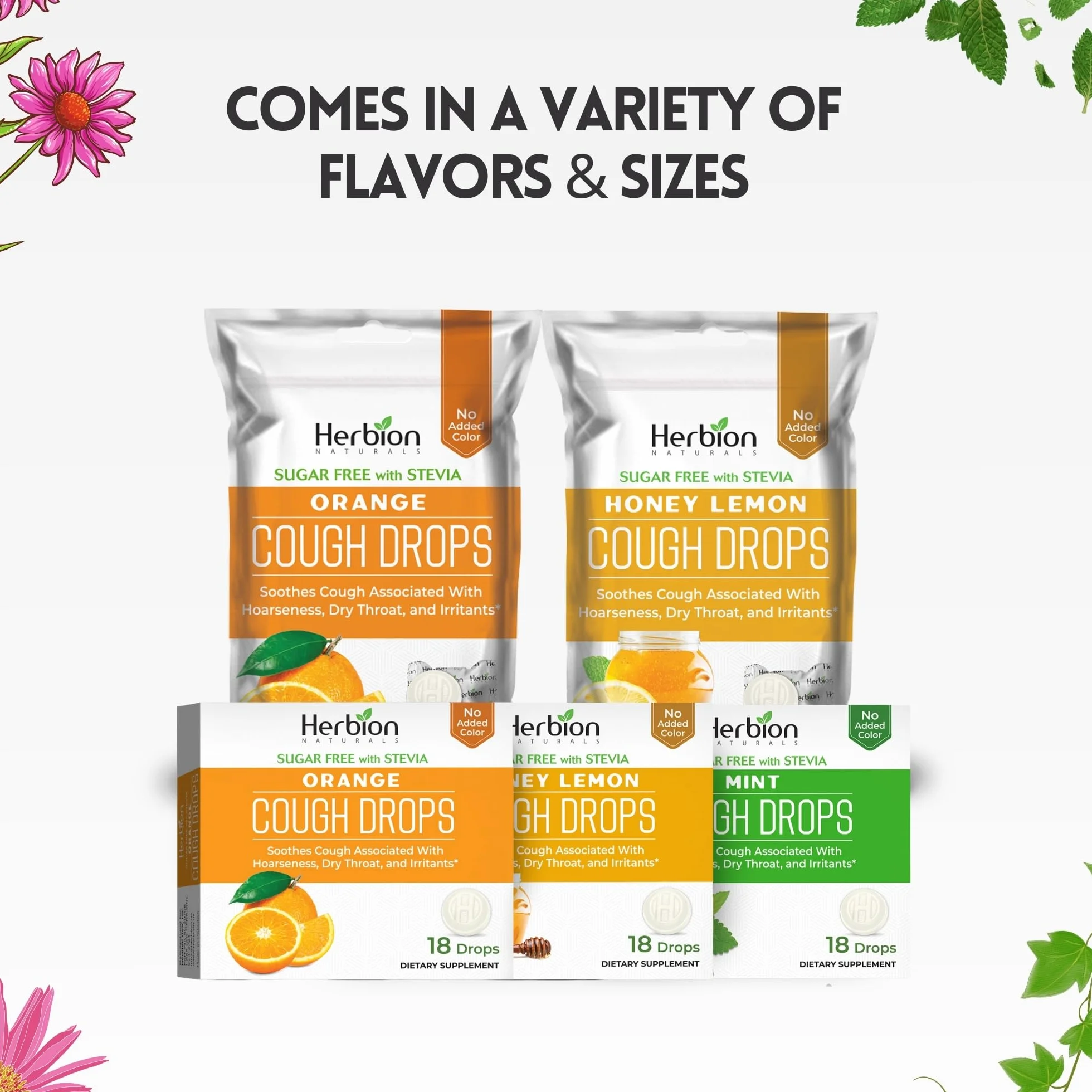Herbion Naturals krople na kaszel bez cukru o naturalnym smaku mięty – 18 tabletek do ssania – 48 sztuk 846 tabletek do ssania.