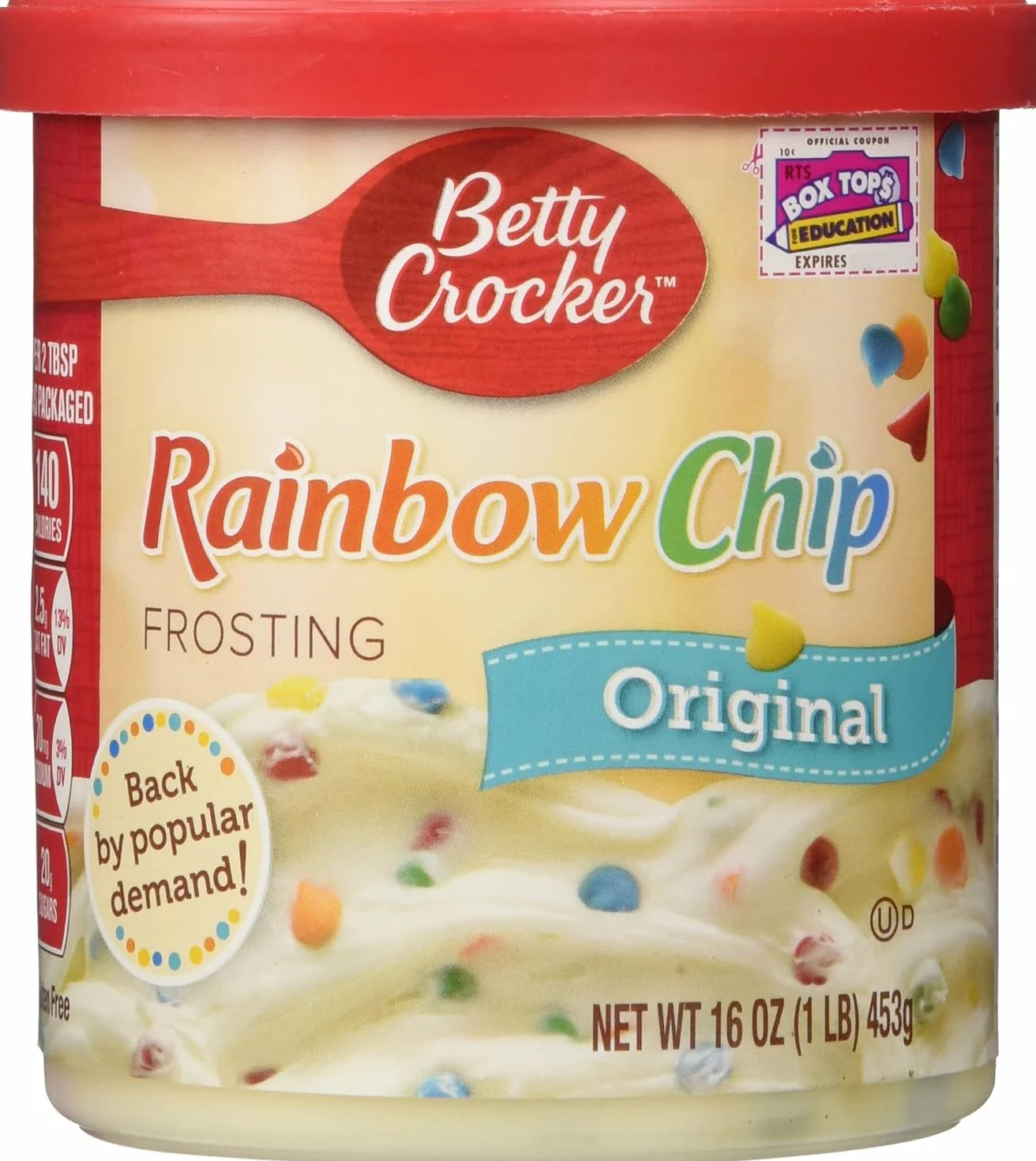 Betty Crocker Rich & Creamy Rainbow Chip Frosting 453g