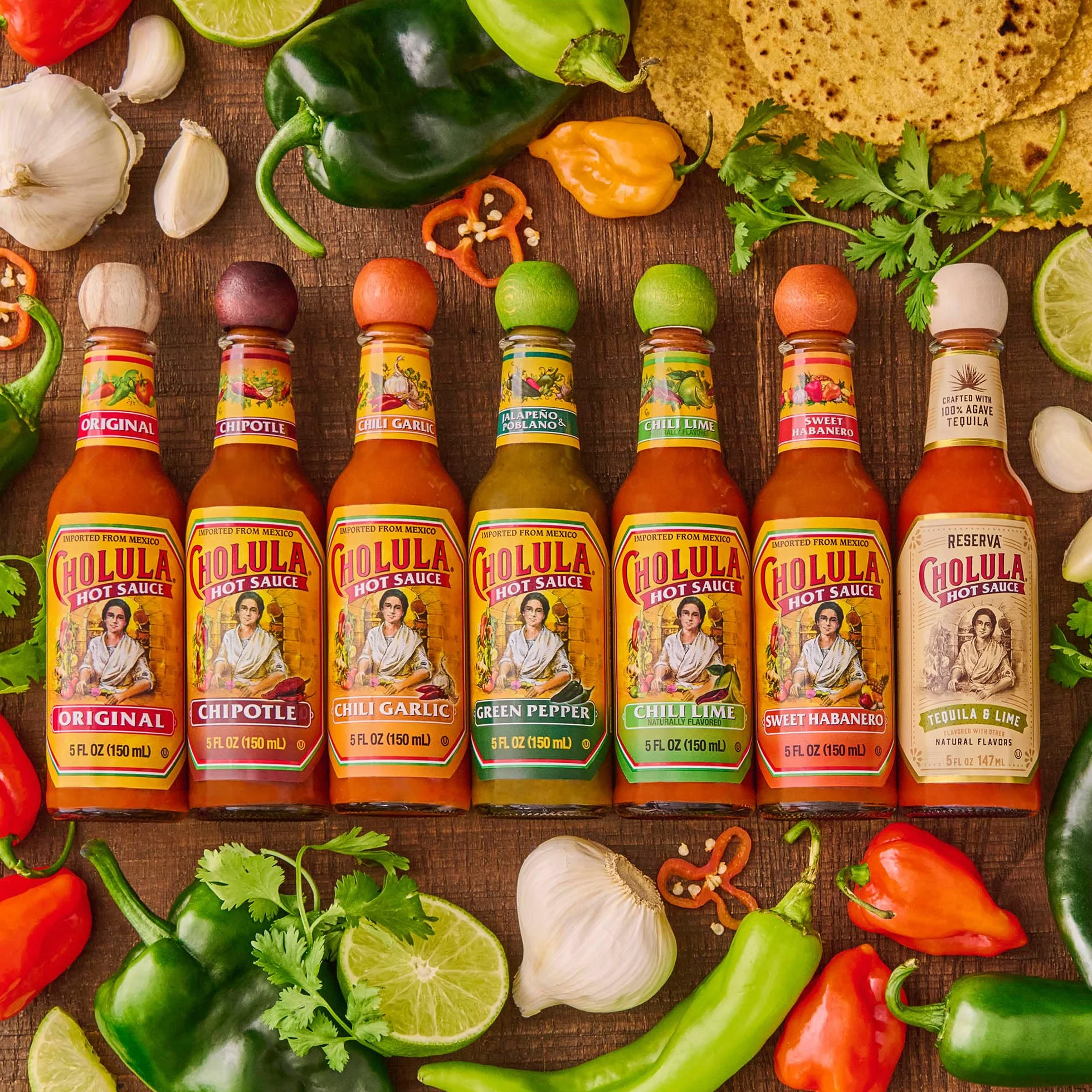 CHOLULA ostry sos chili, czosnkowy