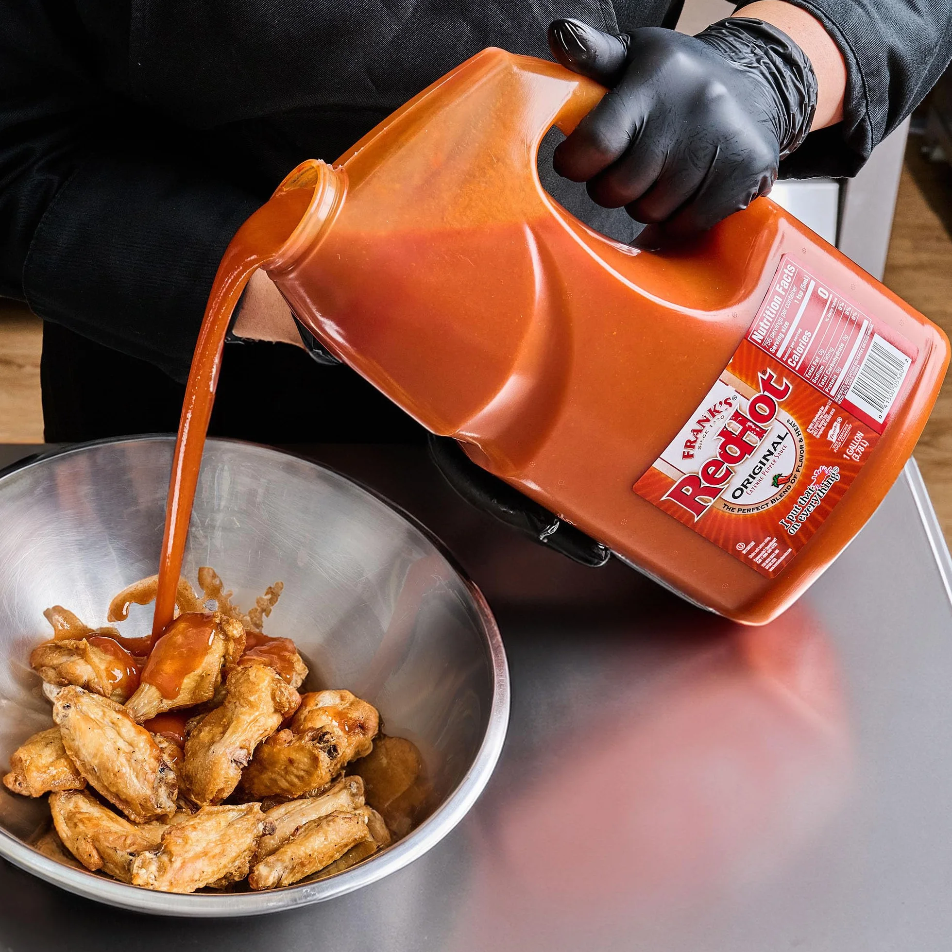Frank's RedHot Original Cayenne Pepper Sauce, Premium Blended Cayenne Peppers, Bold & Spicy Flavour, Bulk Container, 3.8L