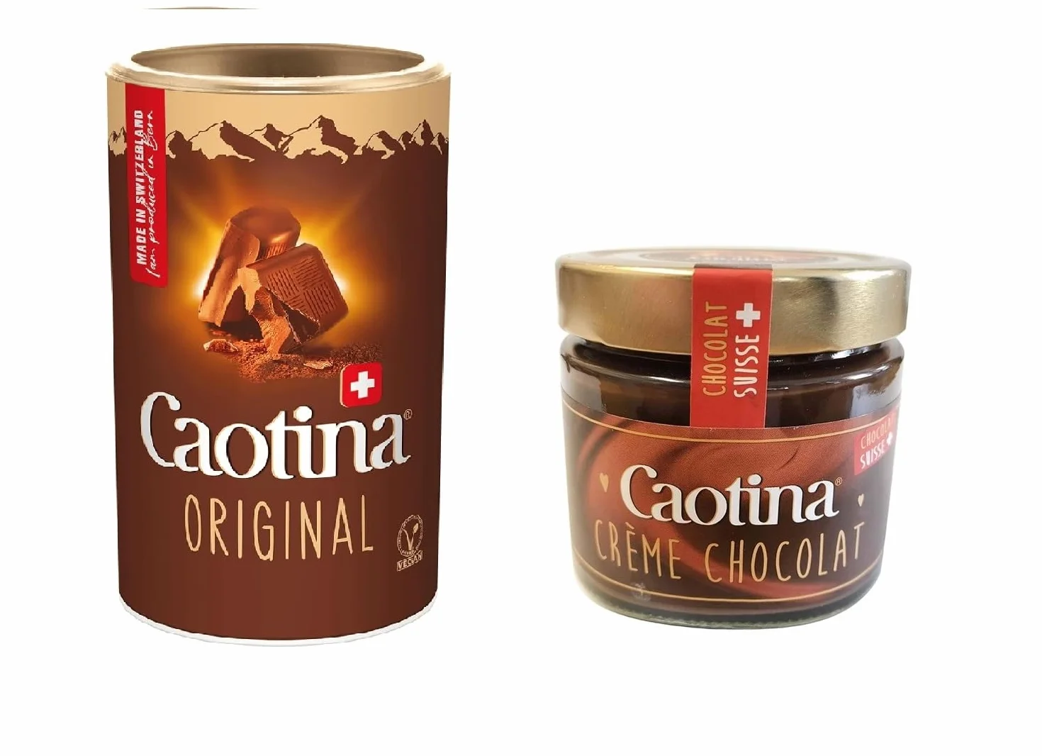 Caotina Original Czekolada do picia w proszku 200g i Chocolate Cream Spread 300g