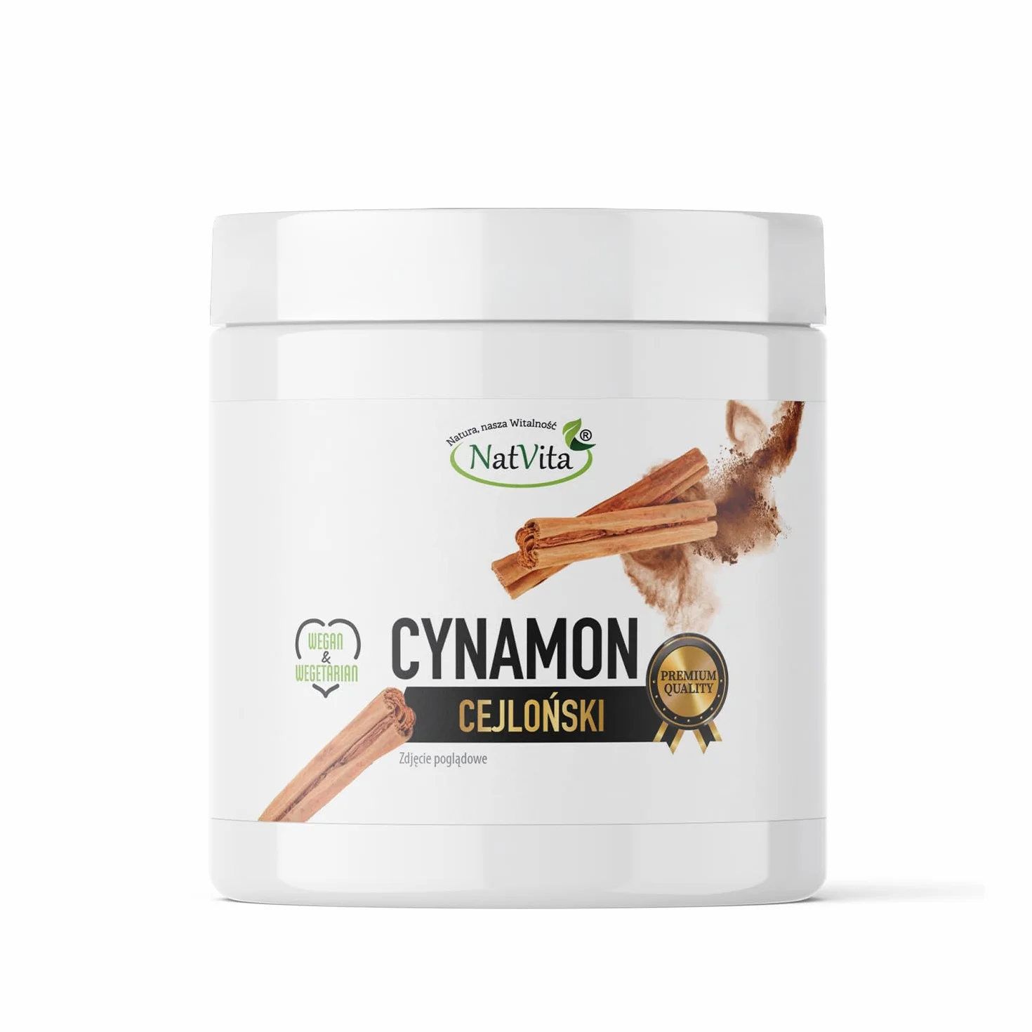 NatVita Cynamon Cejloński Premium Mielony, 100g, Naturalny, Aromatyczny, Sri Lanka