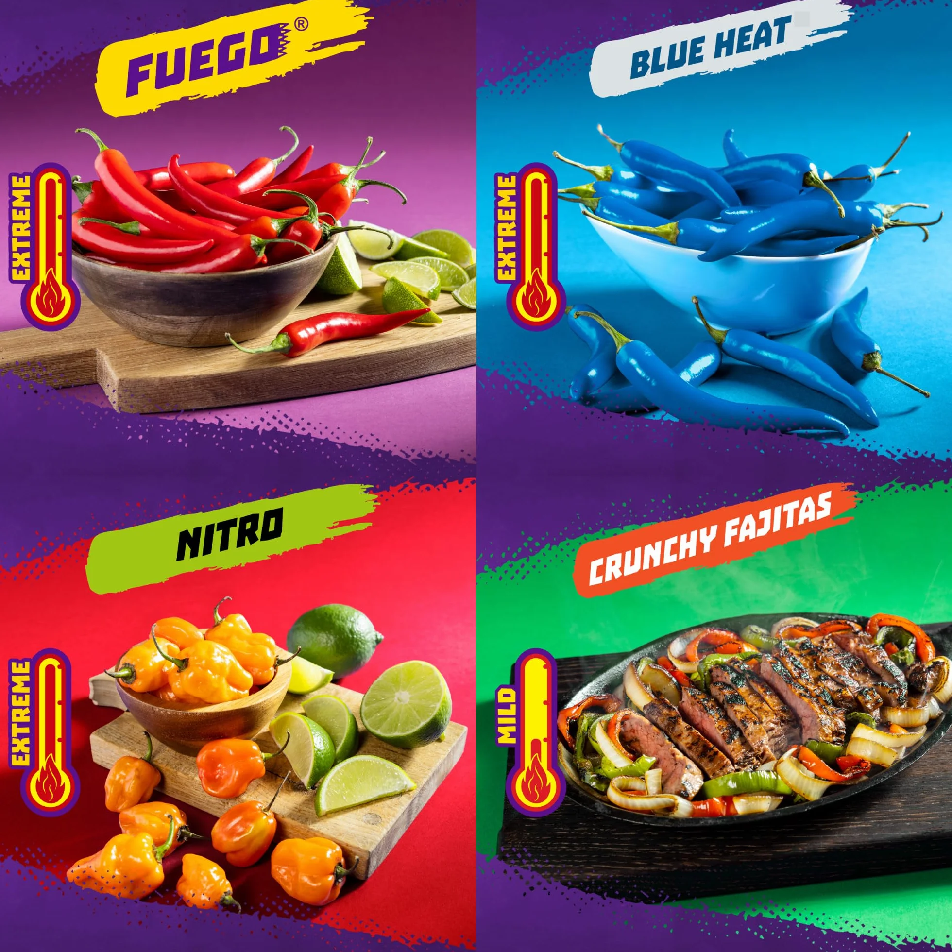 Takis 18 szt. 28 g opakowanie różnorodne chipsy tortilla mieszane smaki
