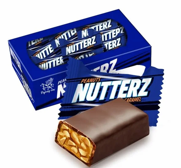 Cukierki Nutterz o smaku Toffi z Orzeszkami Ziemnymi 1 kg