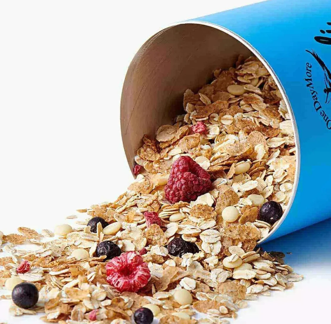 OneDayMore Musli z owocami 1200 g owocowe bez dodatku cukru płatki owsiane wegańskie czekoladowe muesli śniadaniowe naturalne błonnik białko truskawkowe porzeczkowe jabłkowe daktyle rodzynki