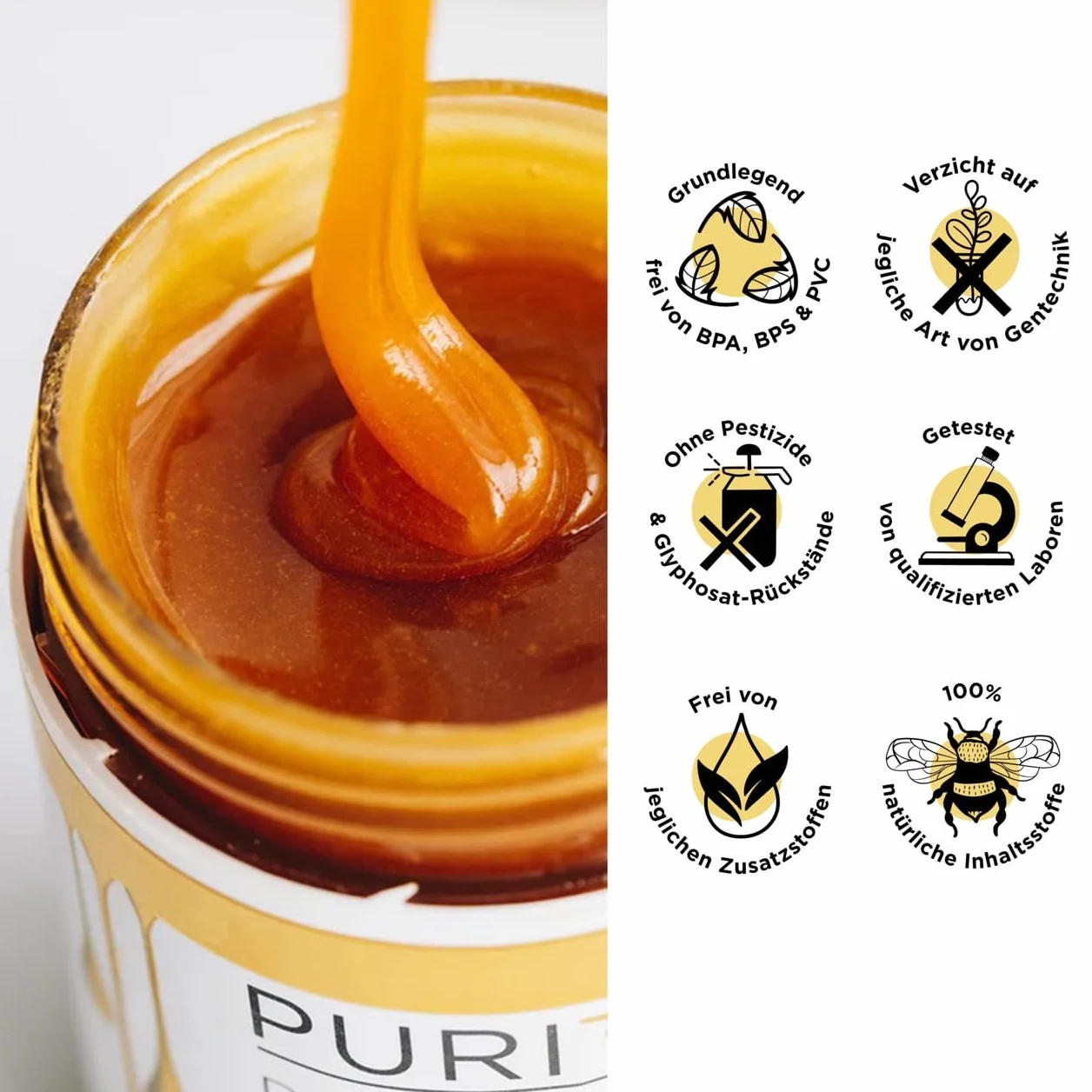 PURITI Miód Manuka MGO 200+ z Nowej Zelandii, 250 g