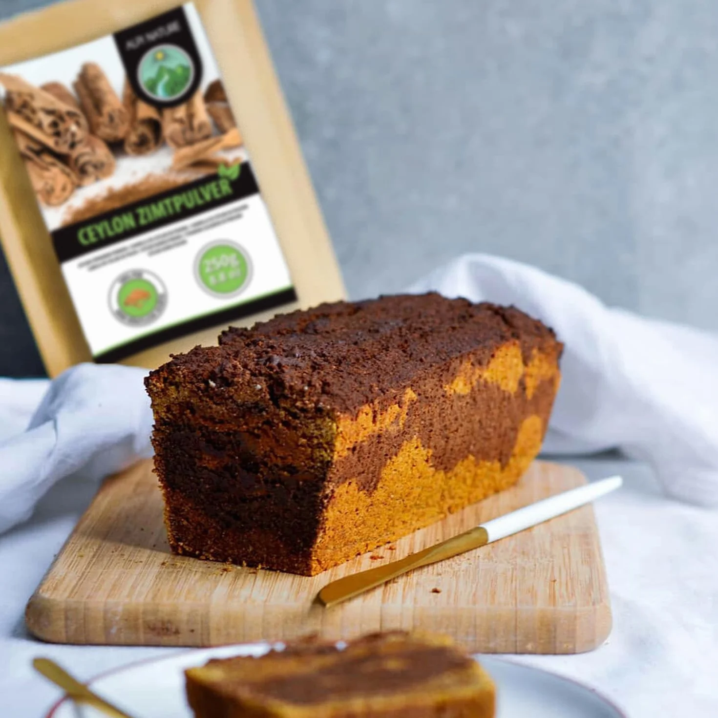 Alpi Nature Proszek z Cynamonu Cejlońskiego 250g, Mielone Laski Cynamonu do Pieczenia i Gotowania