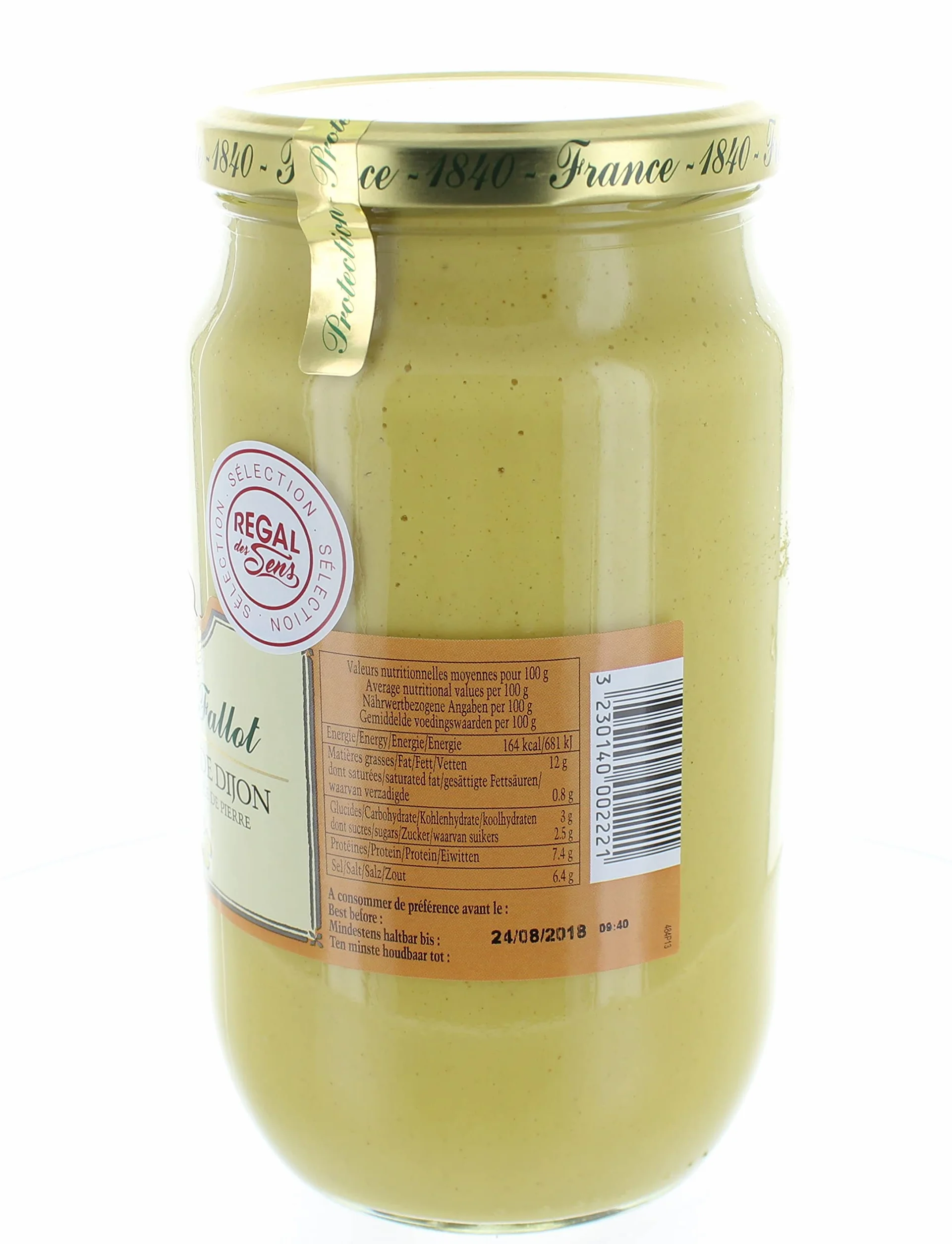 Moutarde de Dijon, musztarda Dijon klasycznie ostre, 850 gramów