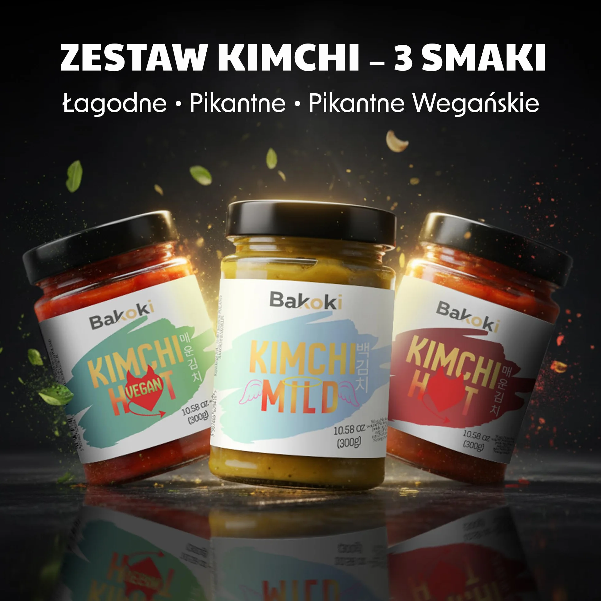 Bakoki KIMCHI Originales koreanisches Rezept - 3er Pack
