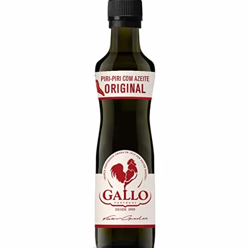 Zestaw 2 portugalskich ostrych sosów Peri Peri Piri Piri z portugalską oliwą z oliwek GALLO