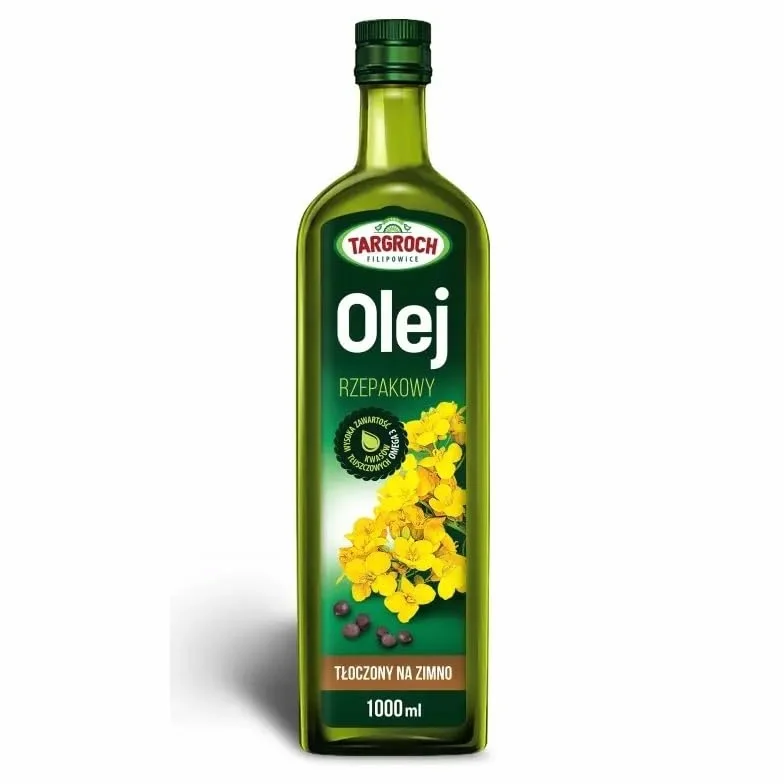 Olej rzepakowy tłoczony na zimno 1000 ml Targroch