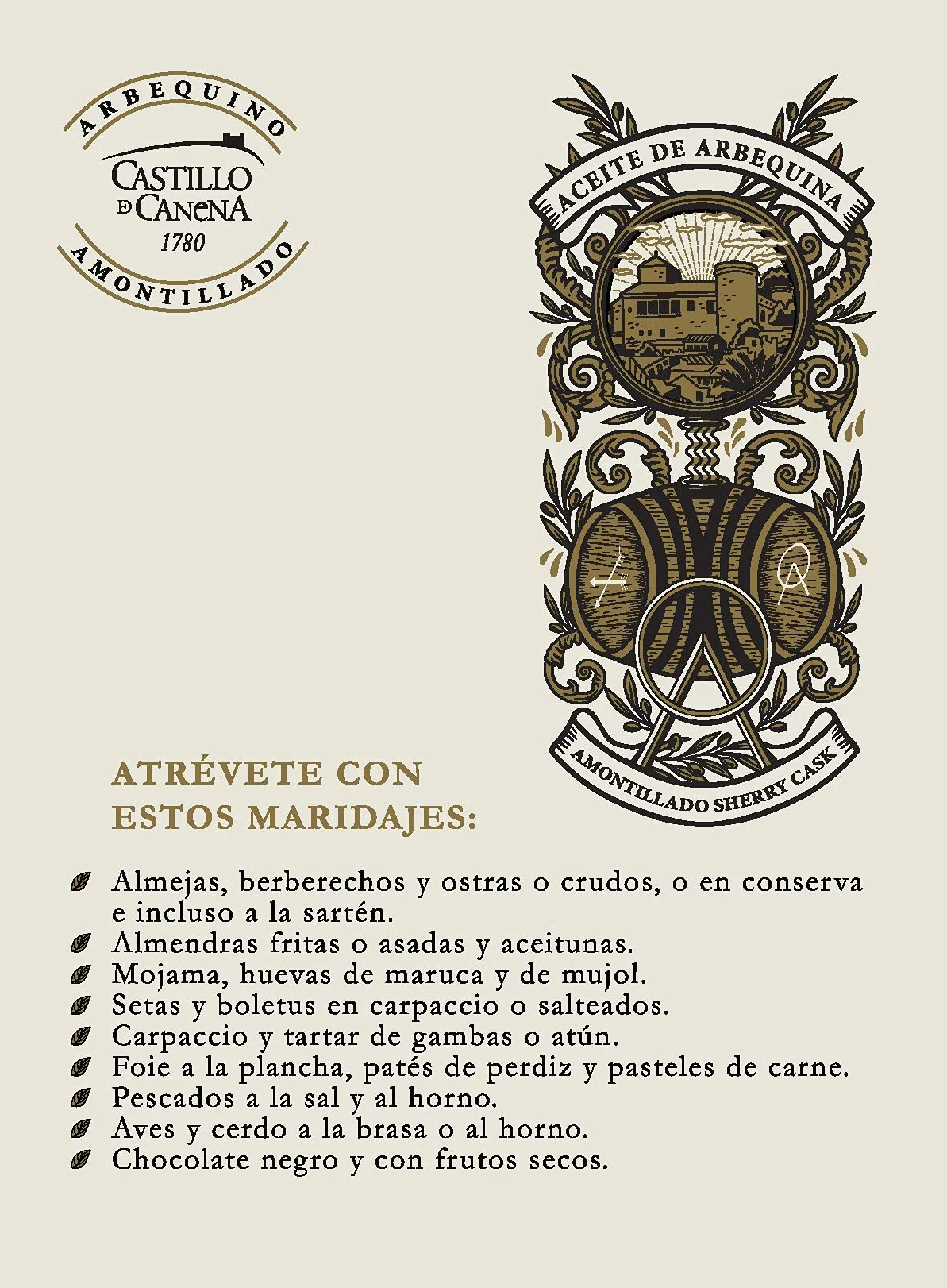 Castillo de Canena Oliwa z oliwek Arbequino Amontillado Extra Virgin 250 ml