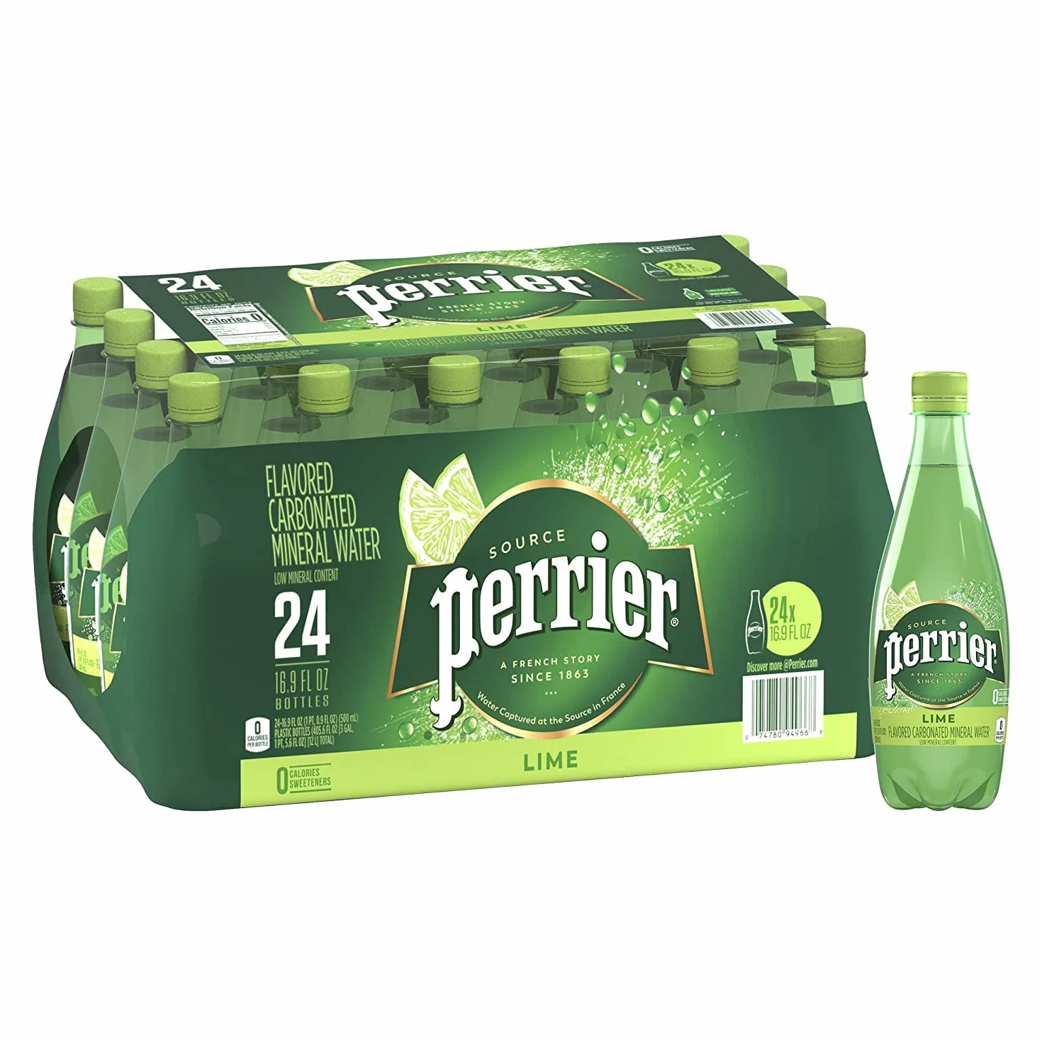 Perrier Citron Vert 50 cl opakowanie 24