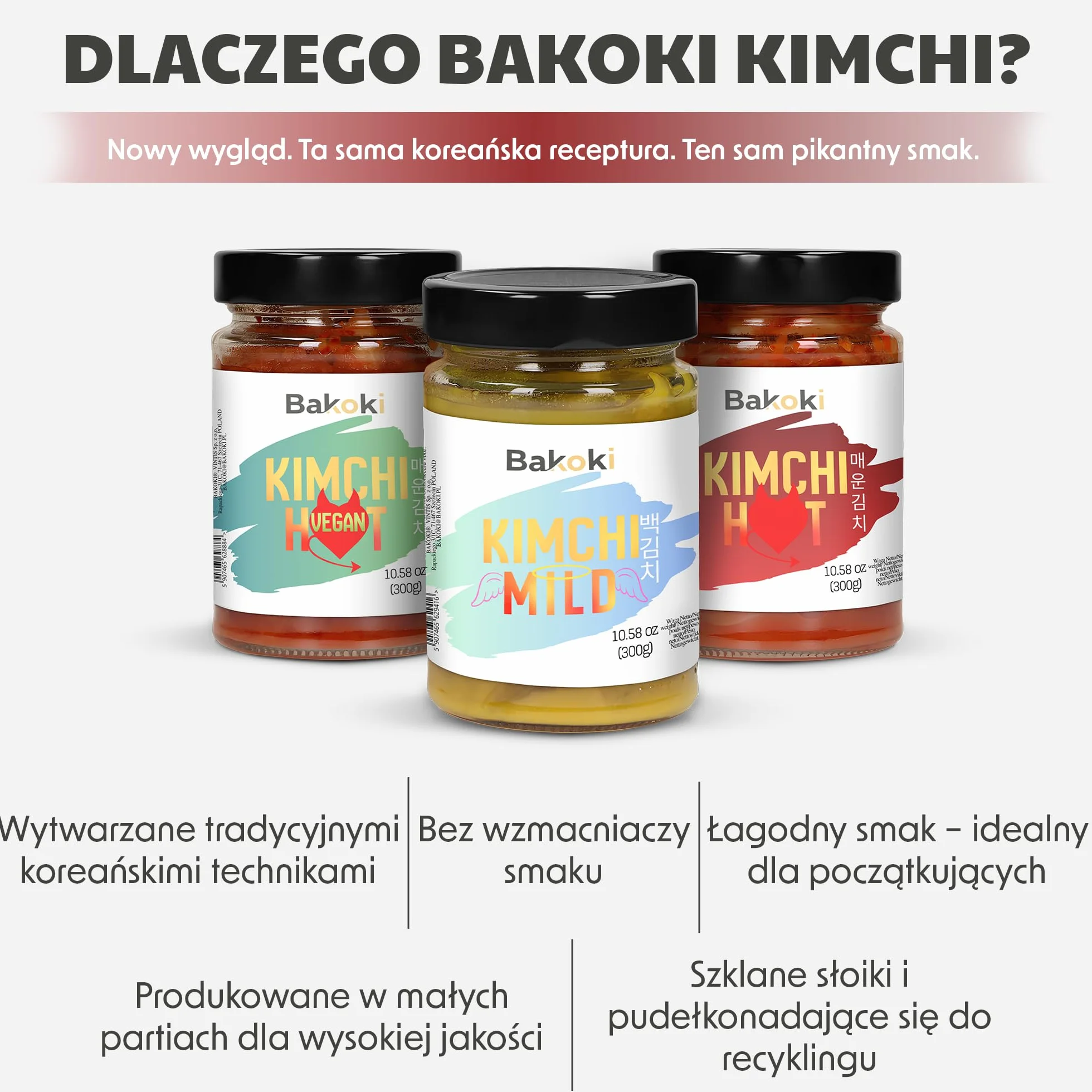Bakoki KIMCHI Originales koreanisches Rezept - 3er Pack