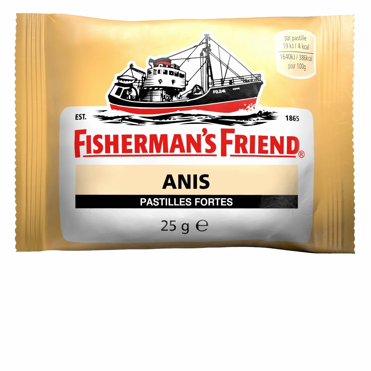 Fisherman's Friend Anis 24 x 25g Beutel Anis Menthol Geschmack Mit Zucker Frischer Atem