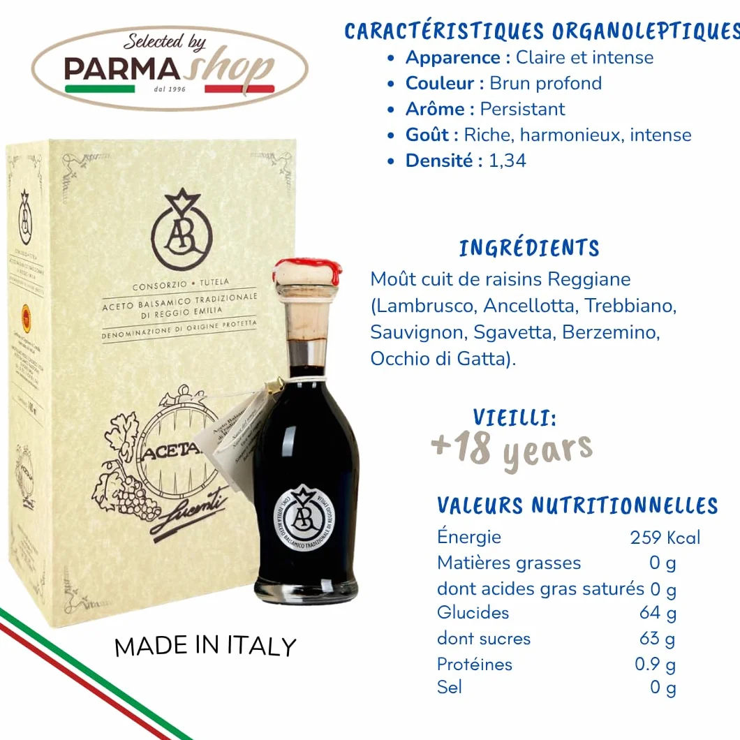 Ocet balsamiczny Reggio Emilia ChNP Argento 20 lat