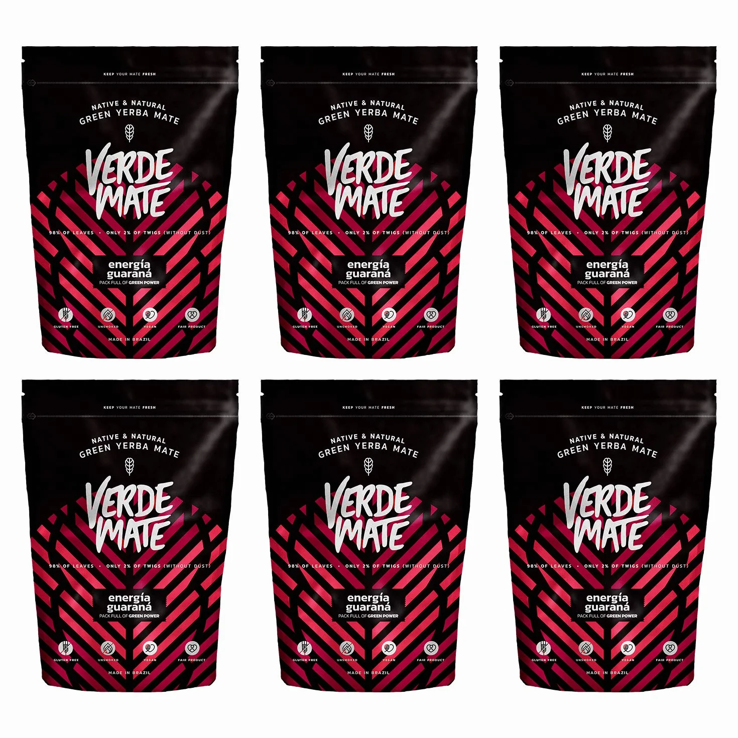 Verde Mate Green Energia Guarana Yerba Mate z Guaraną z Brazylii 300g