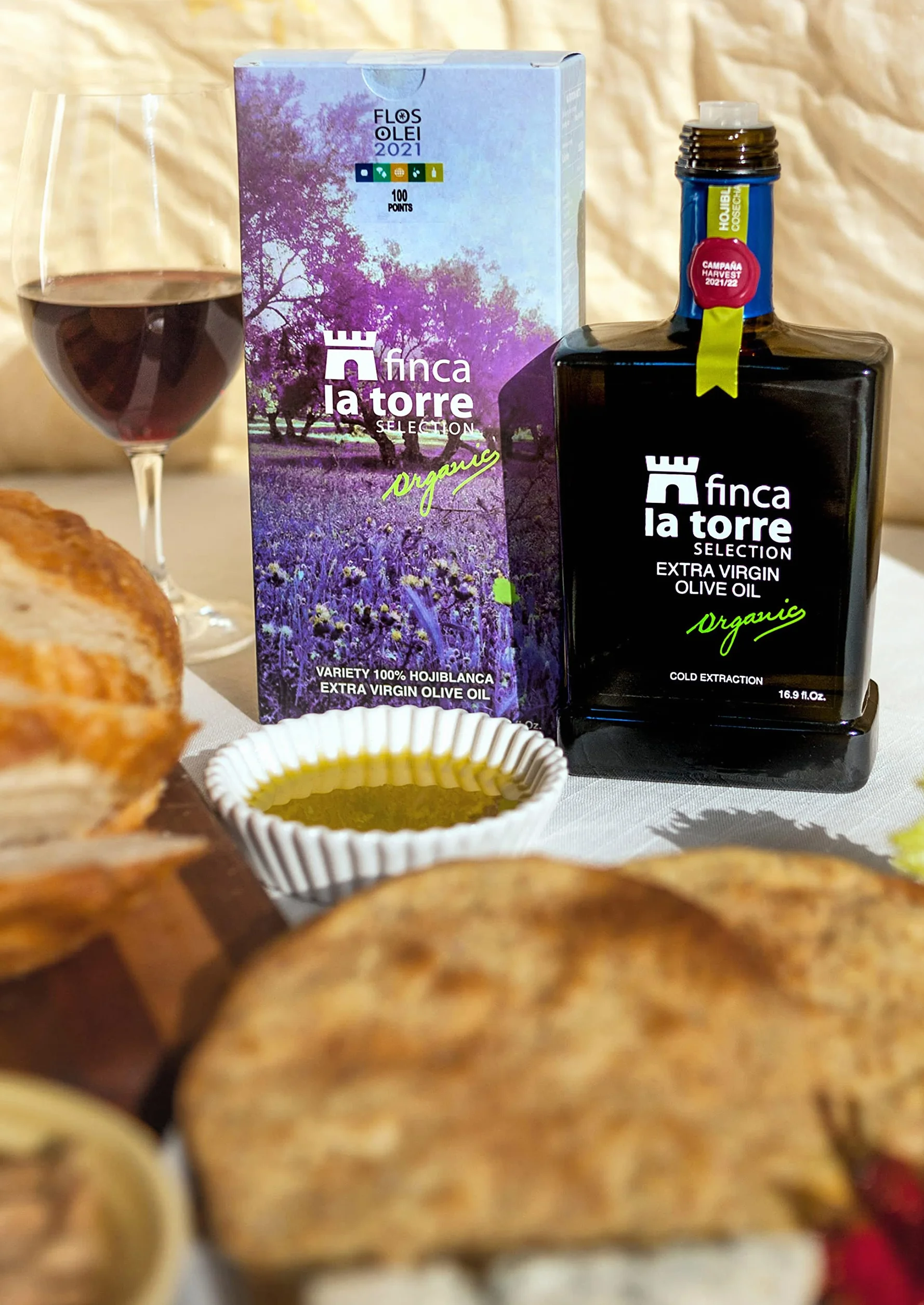 Finca La Torre Selección naturalna oliwa z oliwek Extra Hojiblanca BIO, butelka 0,5 l