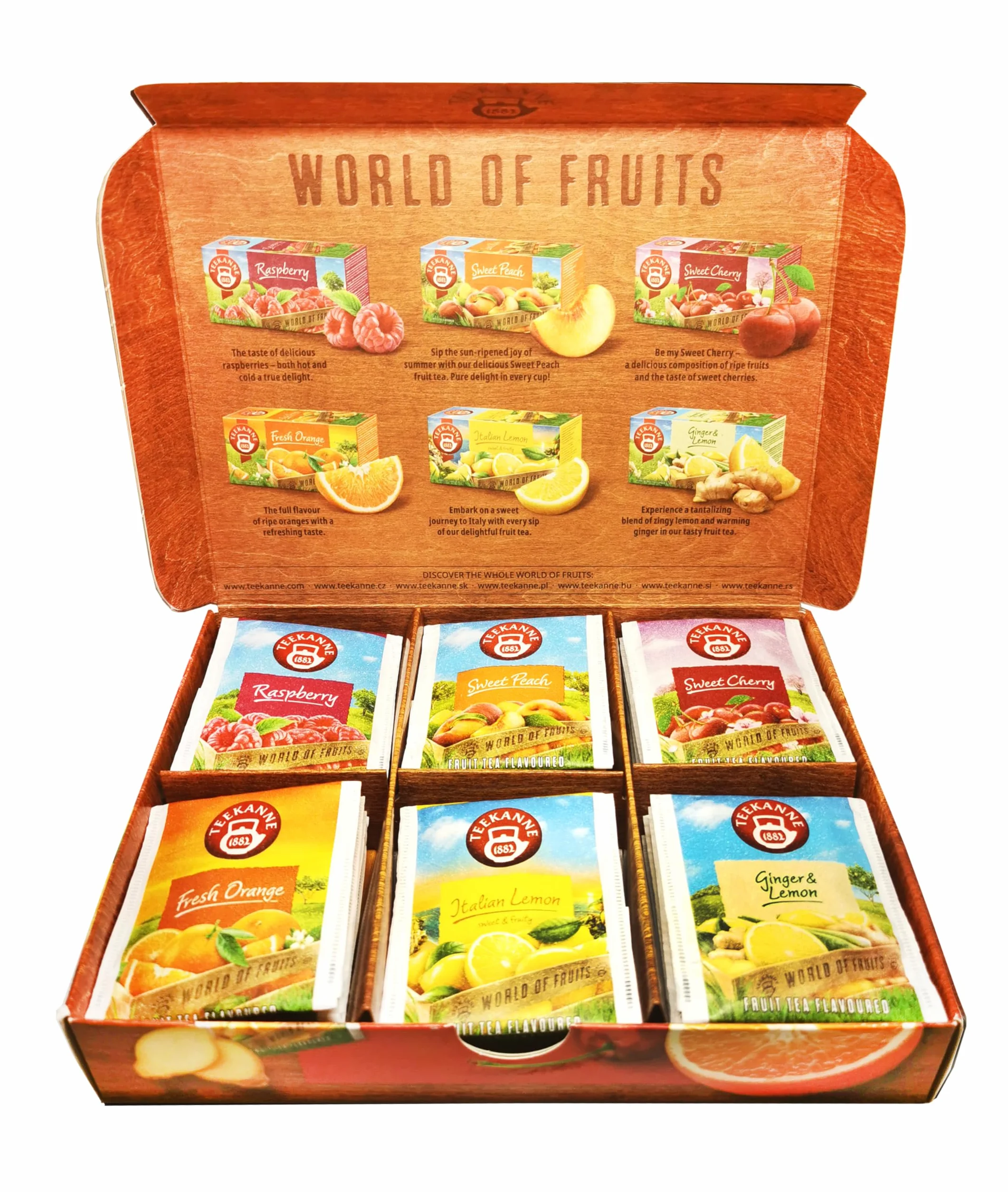 Teekanne World of Fruits (NEW EDITION) - Fruit Tea Selection Box - 6 Geschmacksrichtungen * 5 Tb