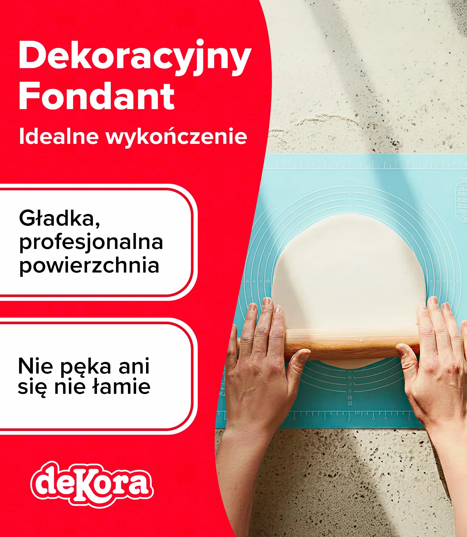 dekora – Masa cukrowa szmaragdowozielona 250 g | Fondant do tortów | Elastyczna i łatwa w użyciu | Bez glutenu, bez laktozy, Halal, Koszerna, odpowiednia dla wegetarian