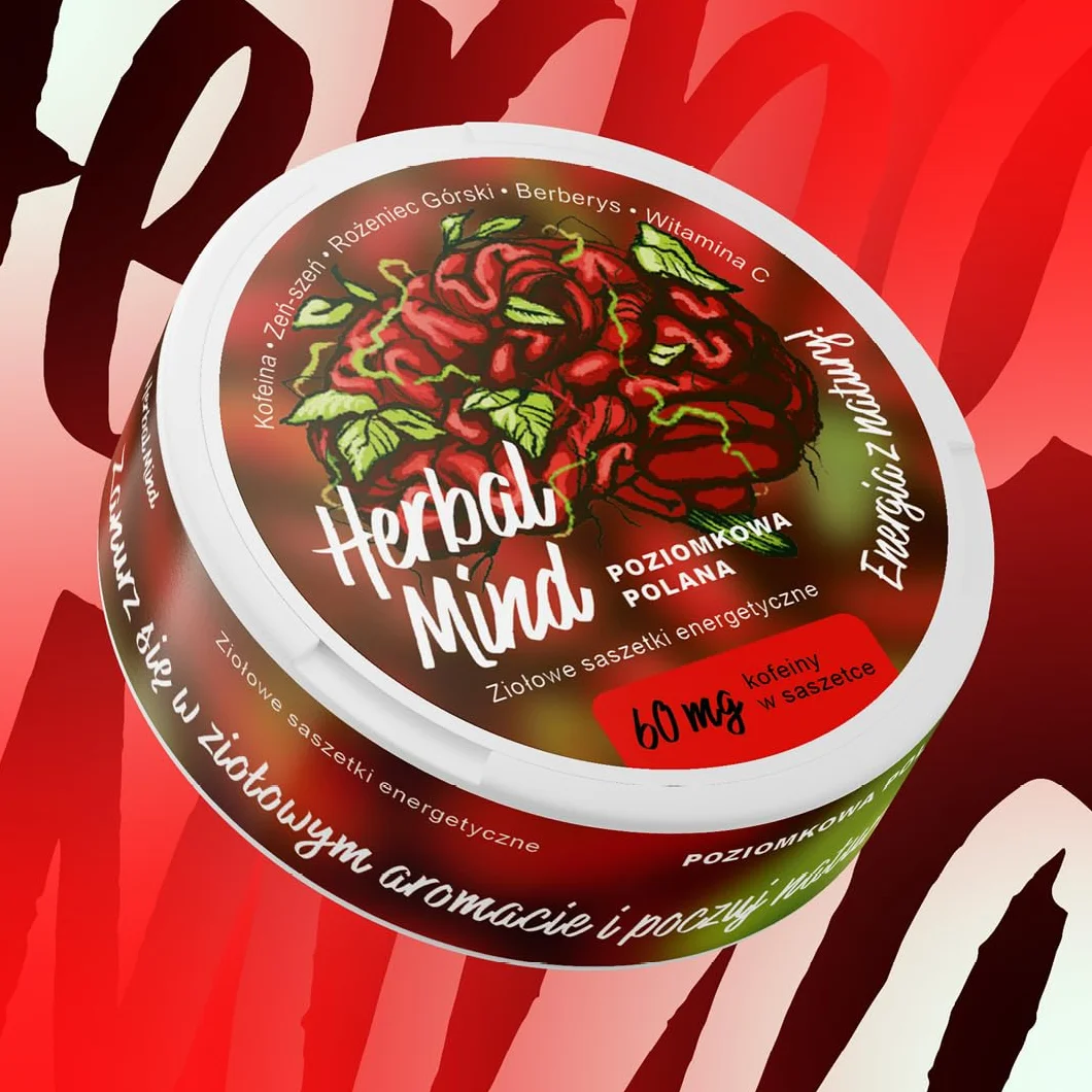 HerbalMind Ziołowe Saszetki Energetyczne 60 mg Kofeiny 20 szt. Bez Nikotyny