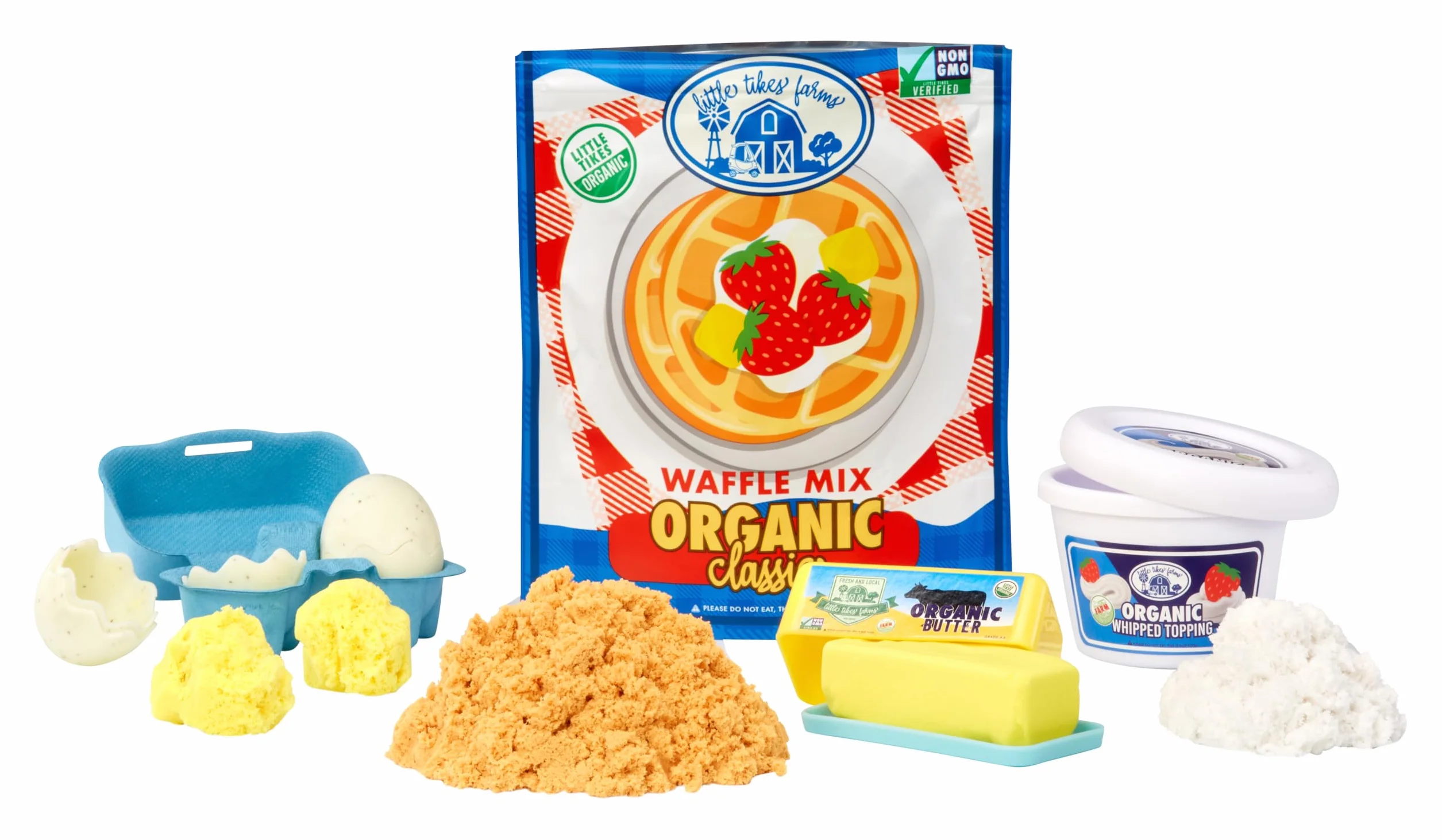 Little Tikes Creative Chefs Waffle Kit Zestaw Piasku do Zabawy 18 Akcesoriów dla Dzieci 3+