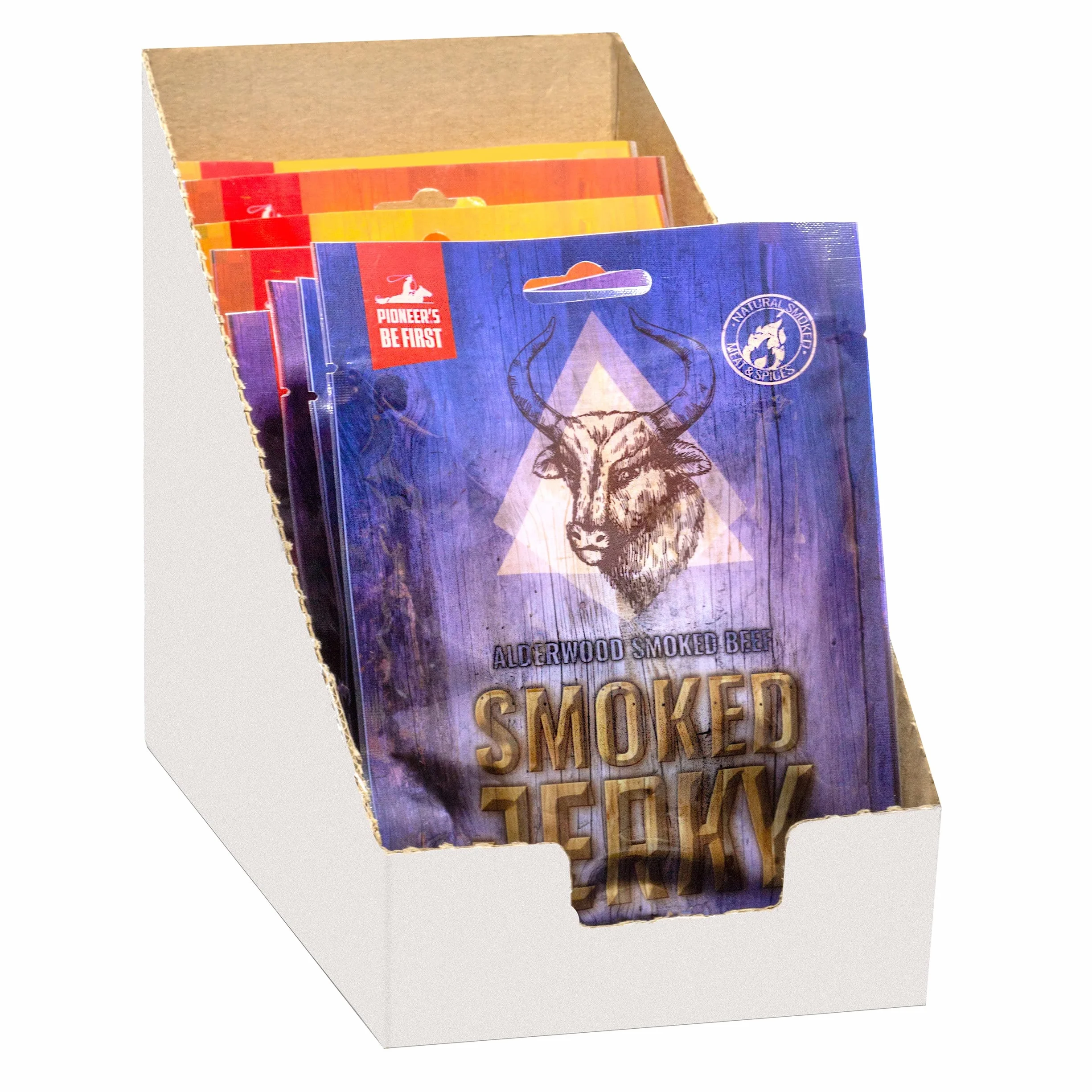 Spicy Beef Jerky Steak Suszone mięso Protein Snack Wołowina Wędzony 12 x 50 g