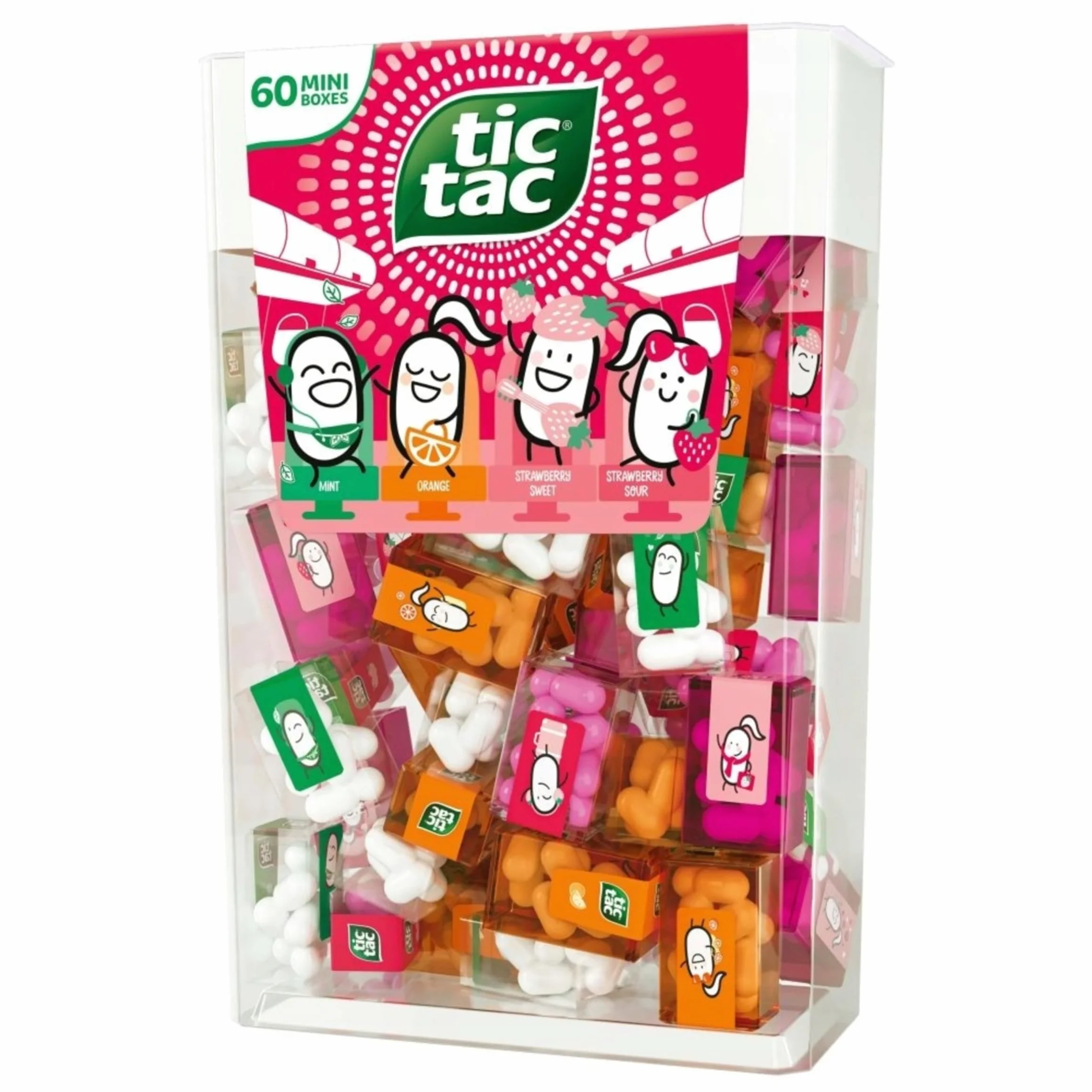 Tic Tac Travels Strawberry cukierki owocowe 60szt