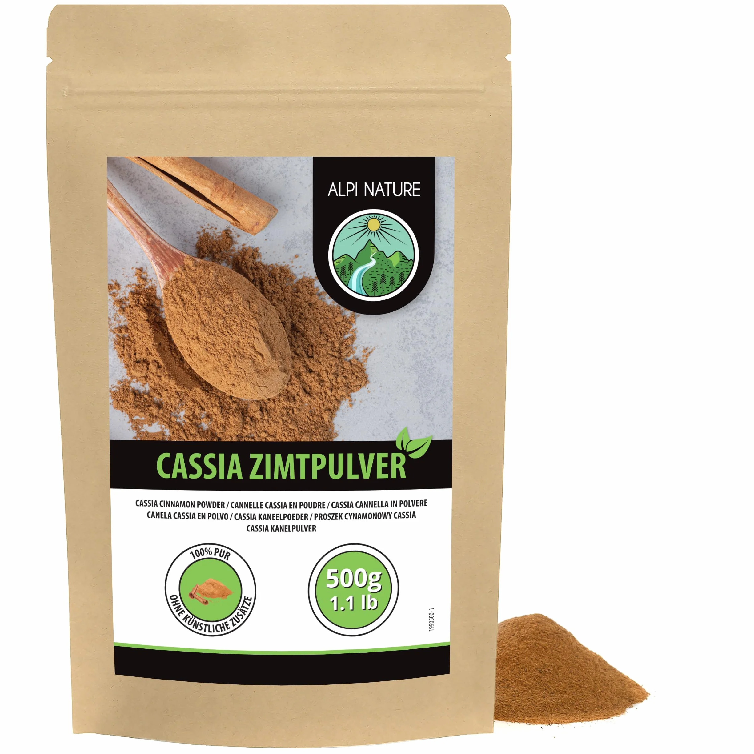 Alpi Nature Proszek Cynamonowy 500g, Mielona Kora Cynamonu Cassia