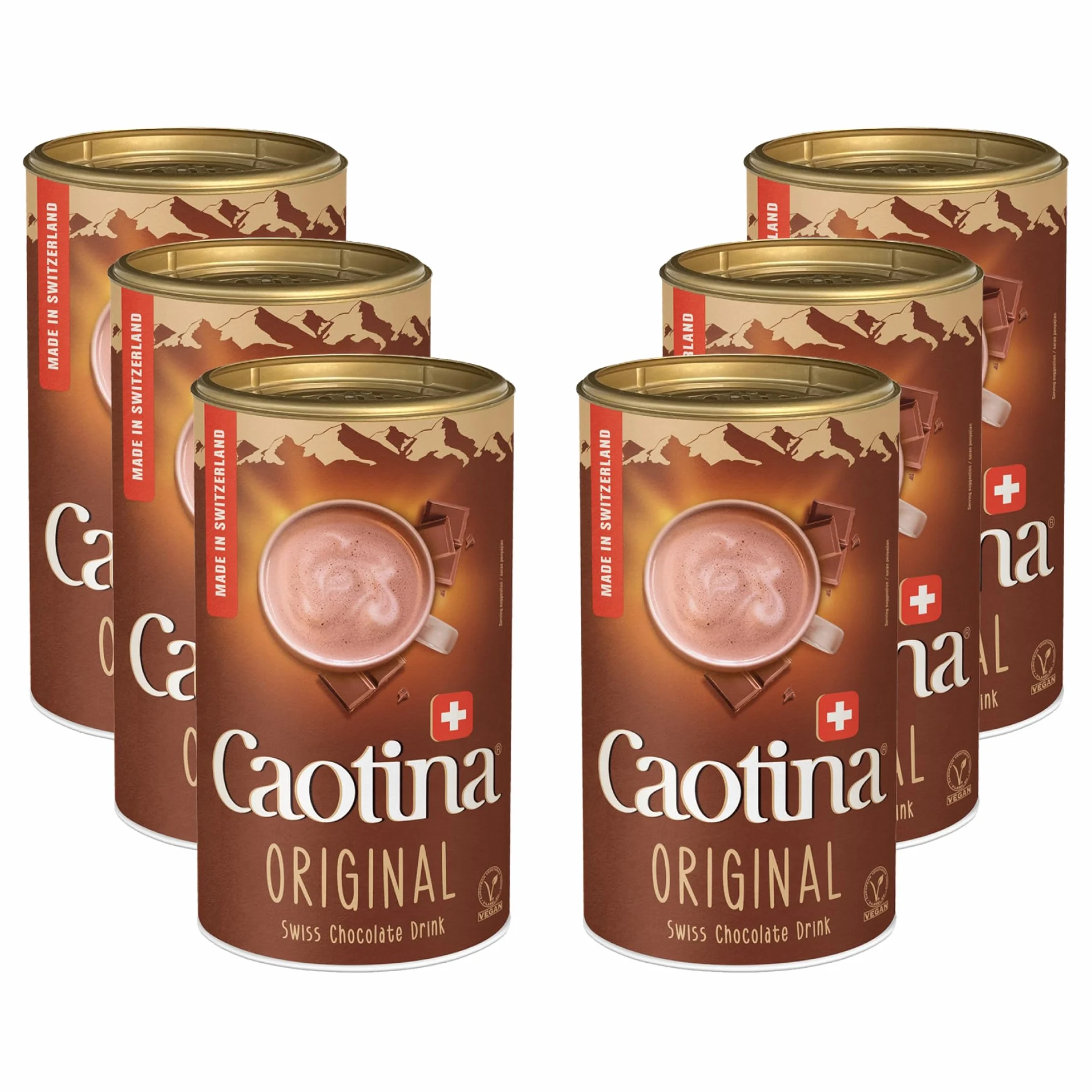 Caotina Oryginalna kakao z pełnego mleka 500 g, 6 sztuk