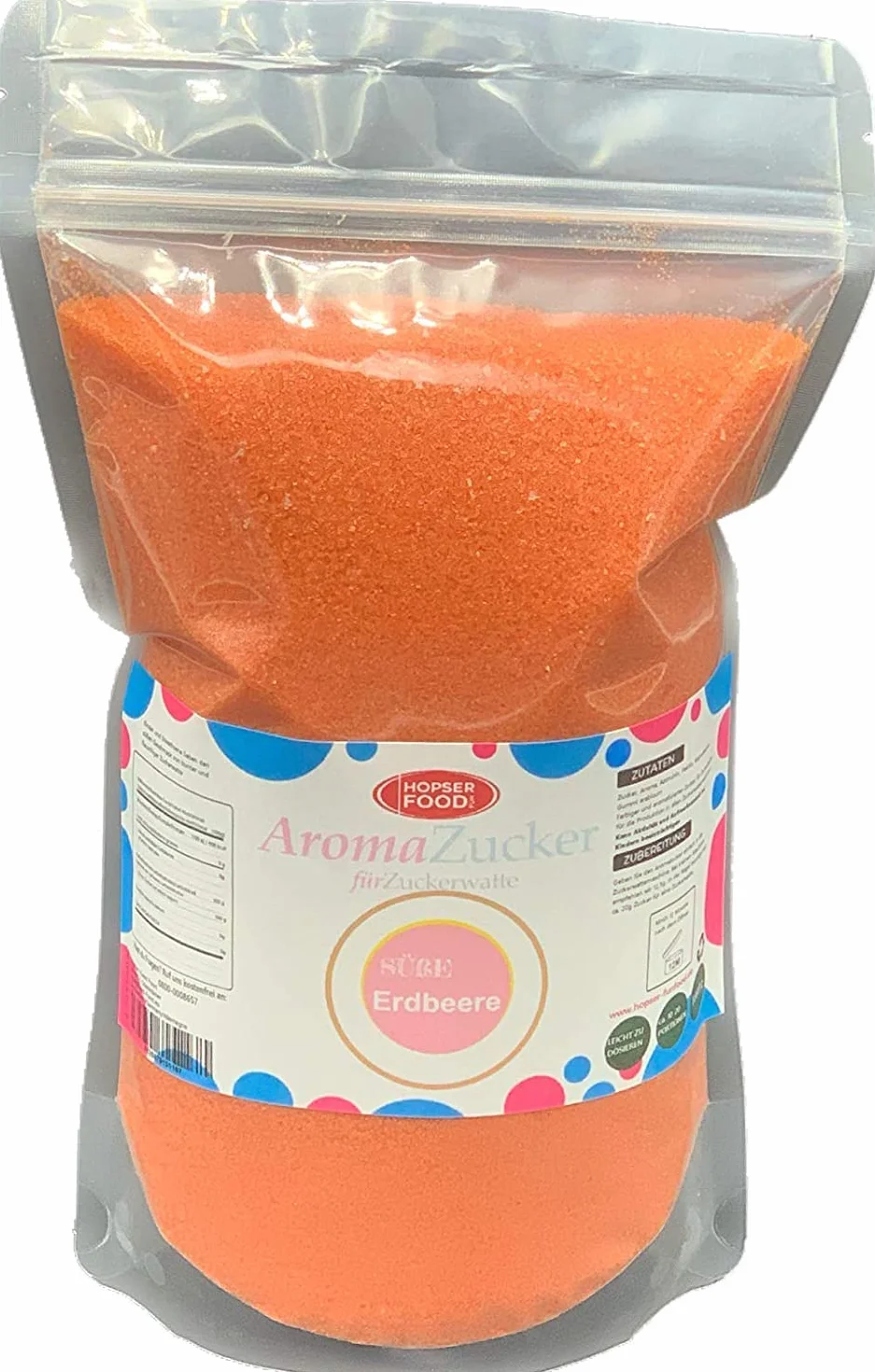 1 KG cukier kolorowy cukier aromatyzowany do waty cukrowej kolorowy | posmakować truskawka