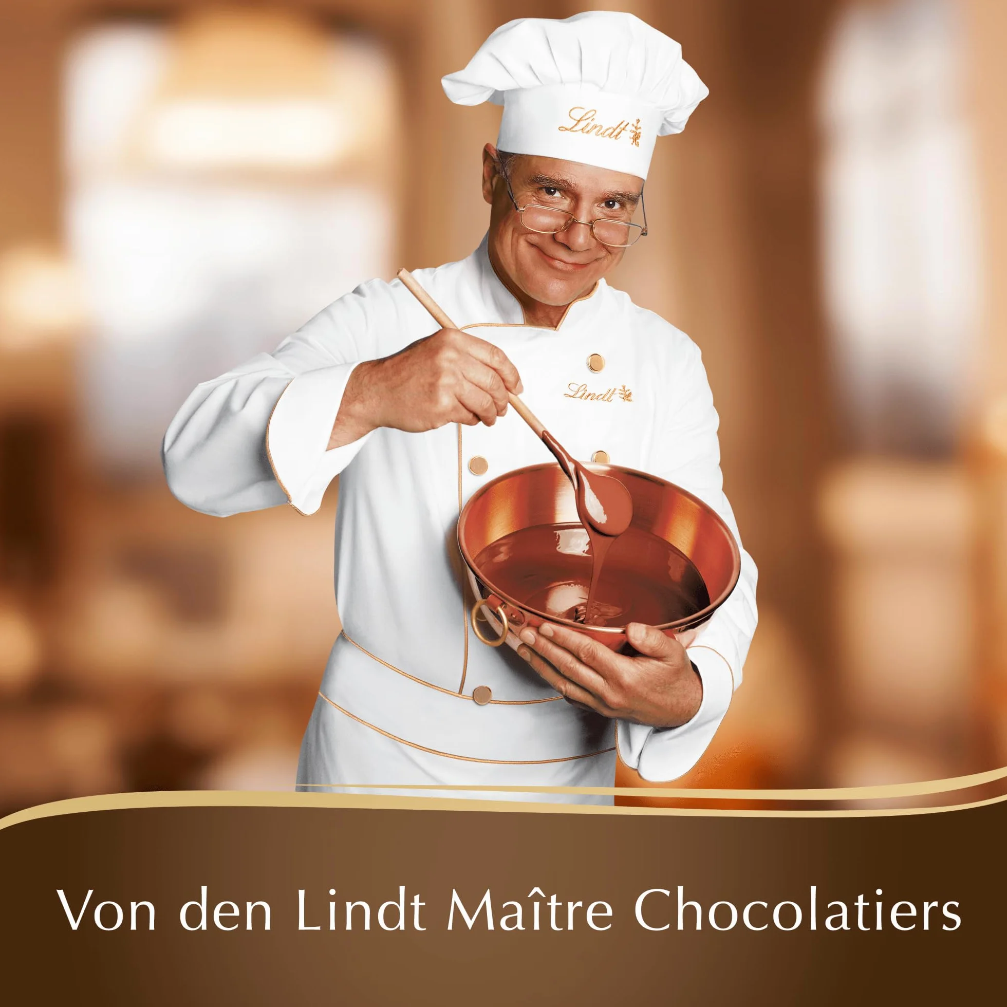 Lindt Czekoladowy migdał Les Grandes | Tablica 150 g | Całe migdały i karmelizowane kawałki migdałów w delikatnej białej czekoladzie | Czekoladowy prezent