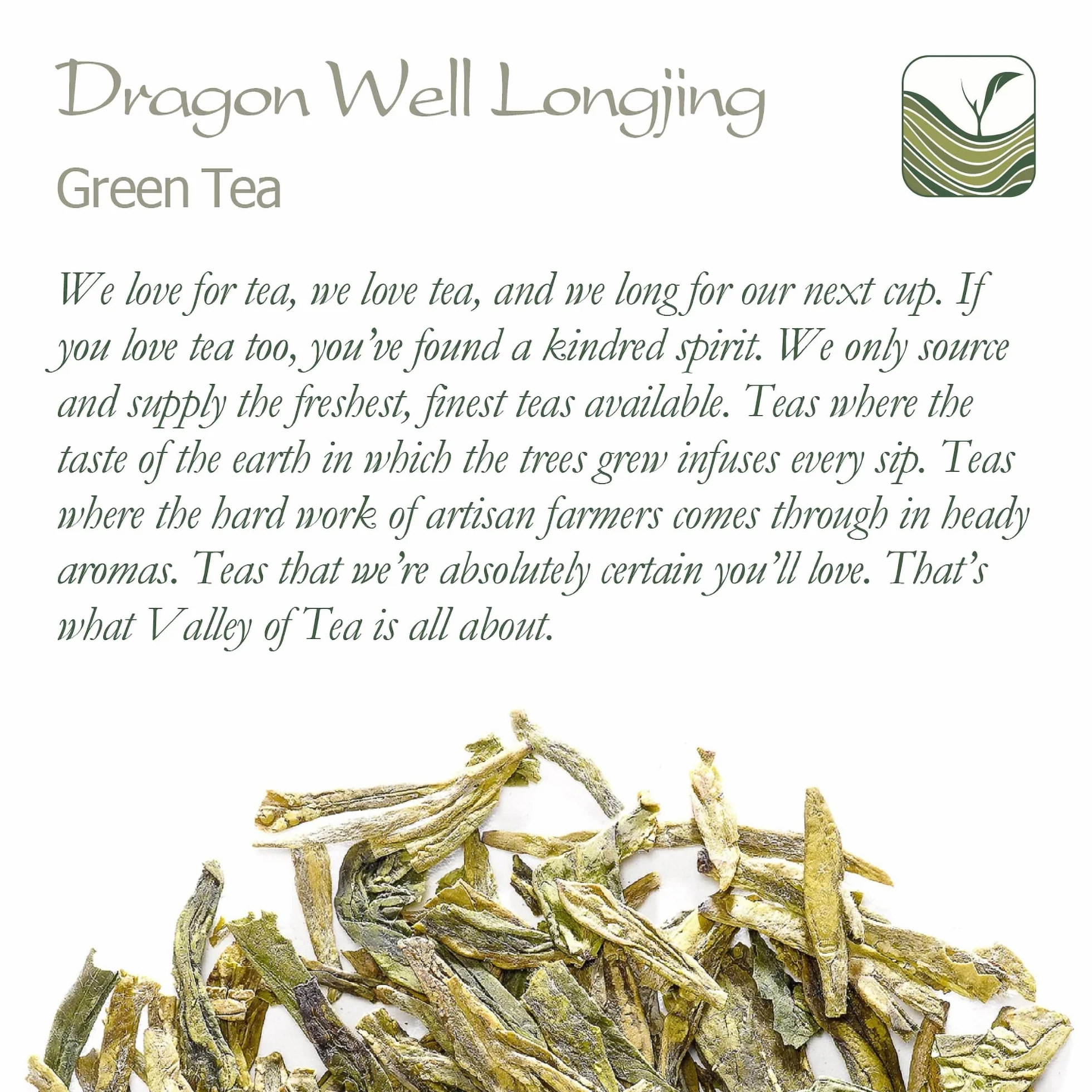 Dragon Well Green Tea - Longjing Loose Leaf Tea From China - Xihu Long Jing Chinese Tea - Lung Ching 50g