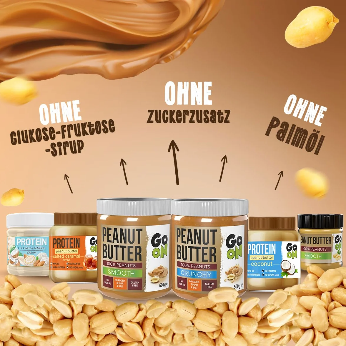 GO ON Proteinowe masło orzechowe bez cukru i palmowego Kokos 6 x 350g