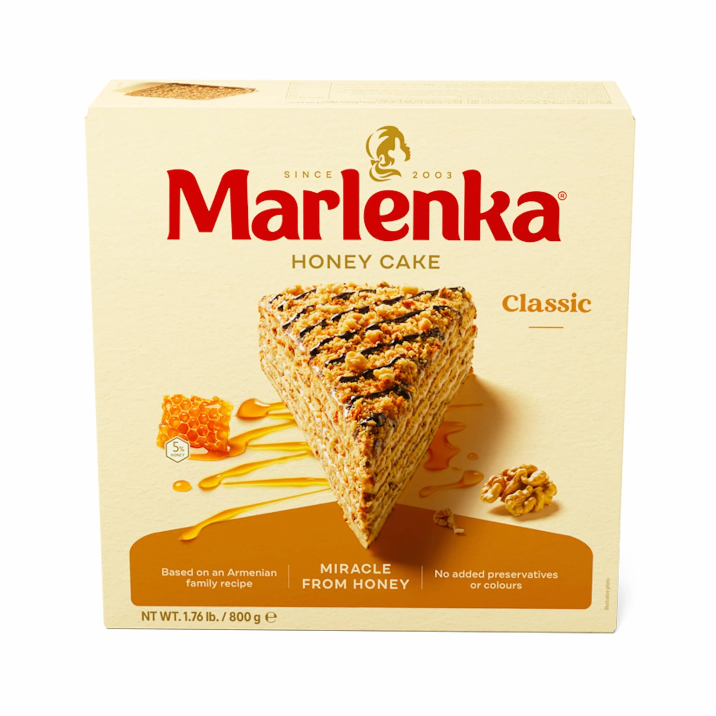 MARLENKA® ciasto miodowe MIX 3+1 4x800g
